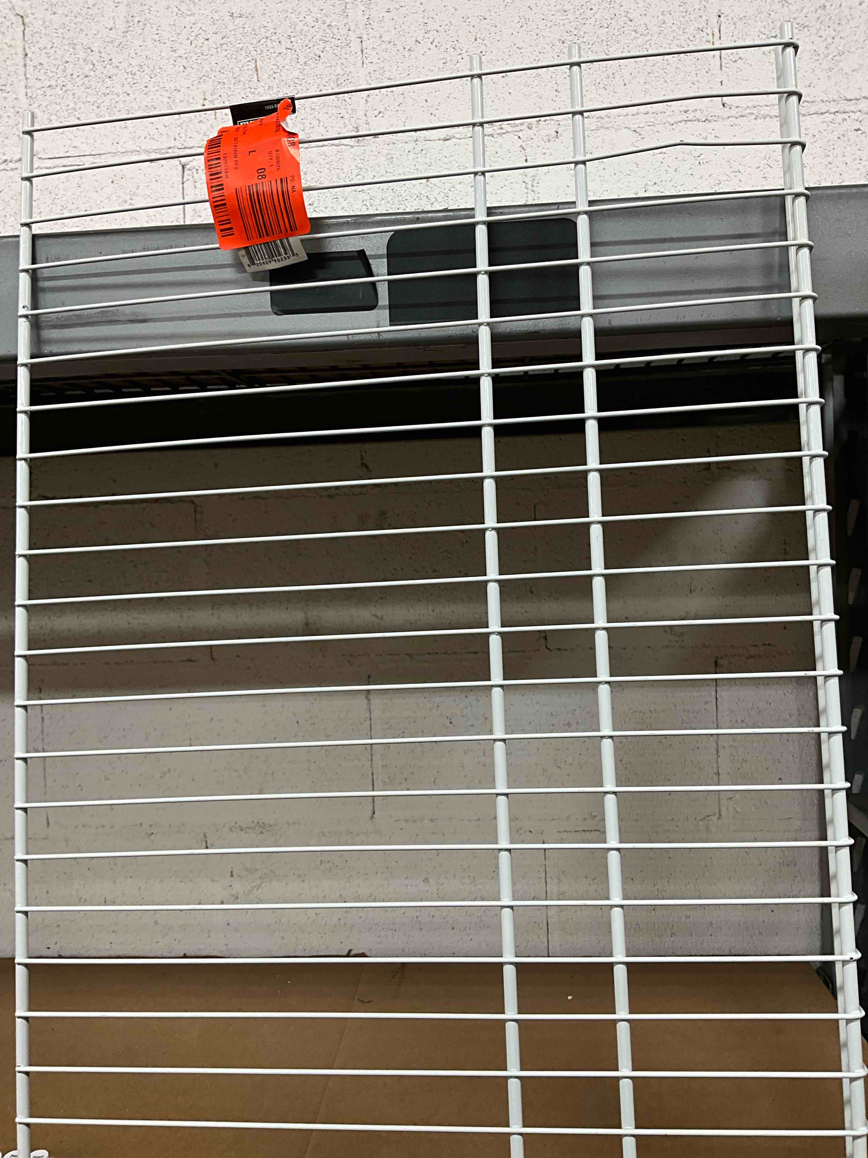 Condition photo showing Good Condition for 8 ft. x 16 in. regular duty wire shelf