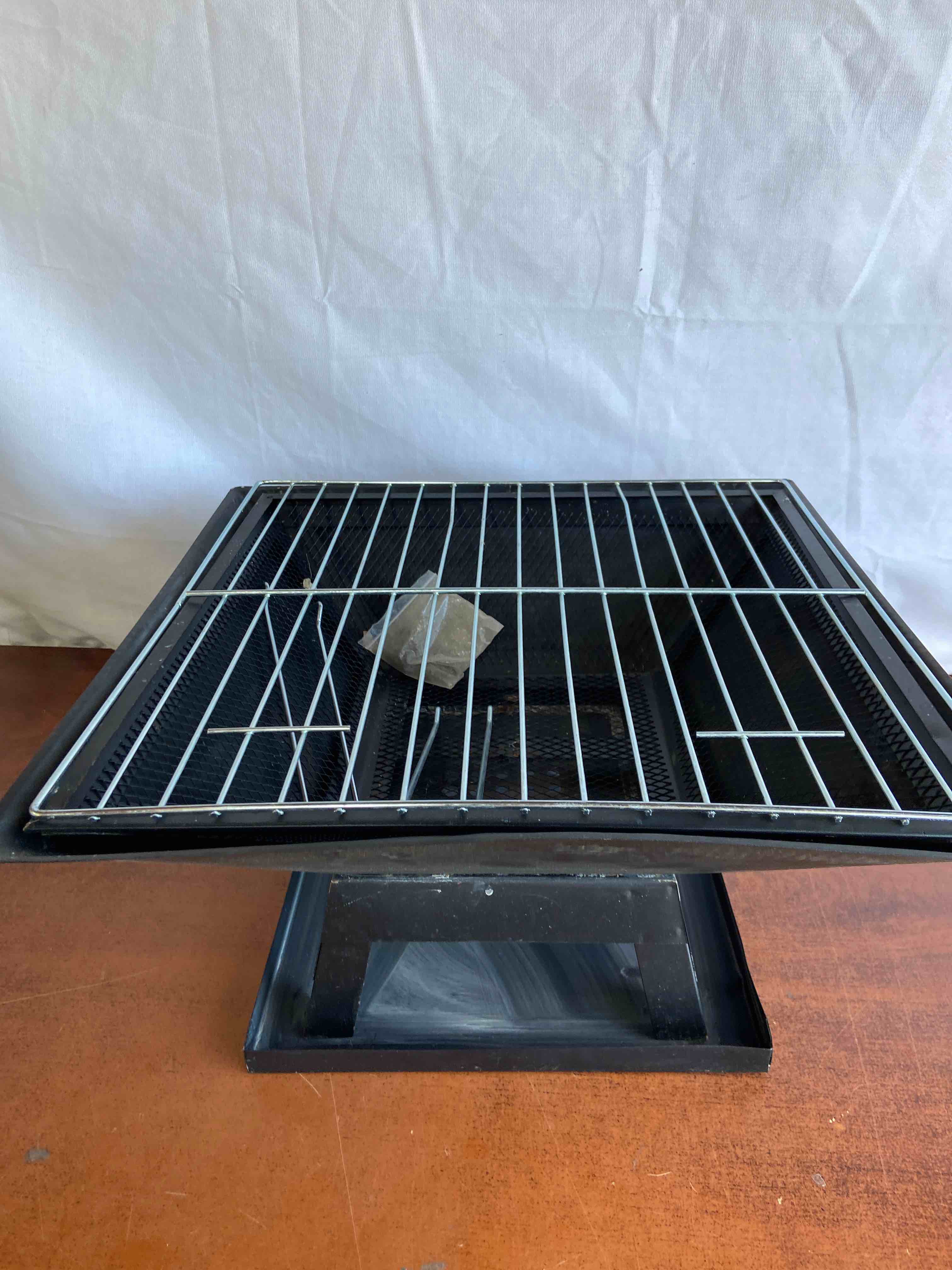  Neakomuki Fire Pit BBQ Grill 18.5 Fire Pits Outdoor Wood Burning Chiminea Small Firepit Grate Portable Steel Firepits for Outside Bhatep Augr EsatoriBarbecue with Poker Bottom Newltem