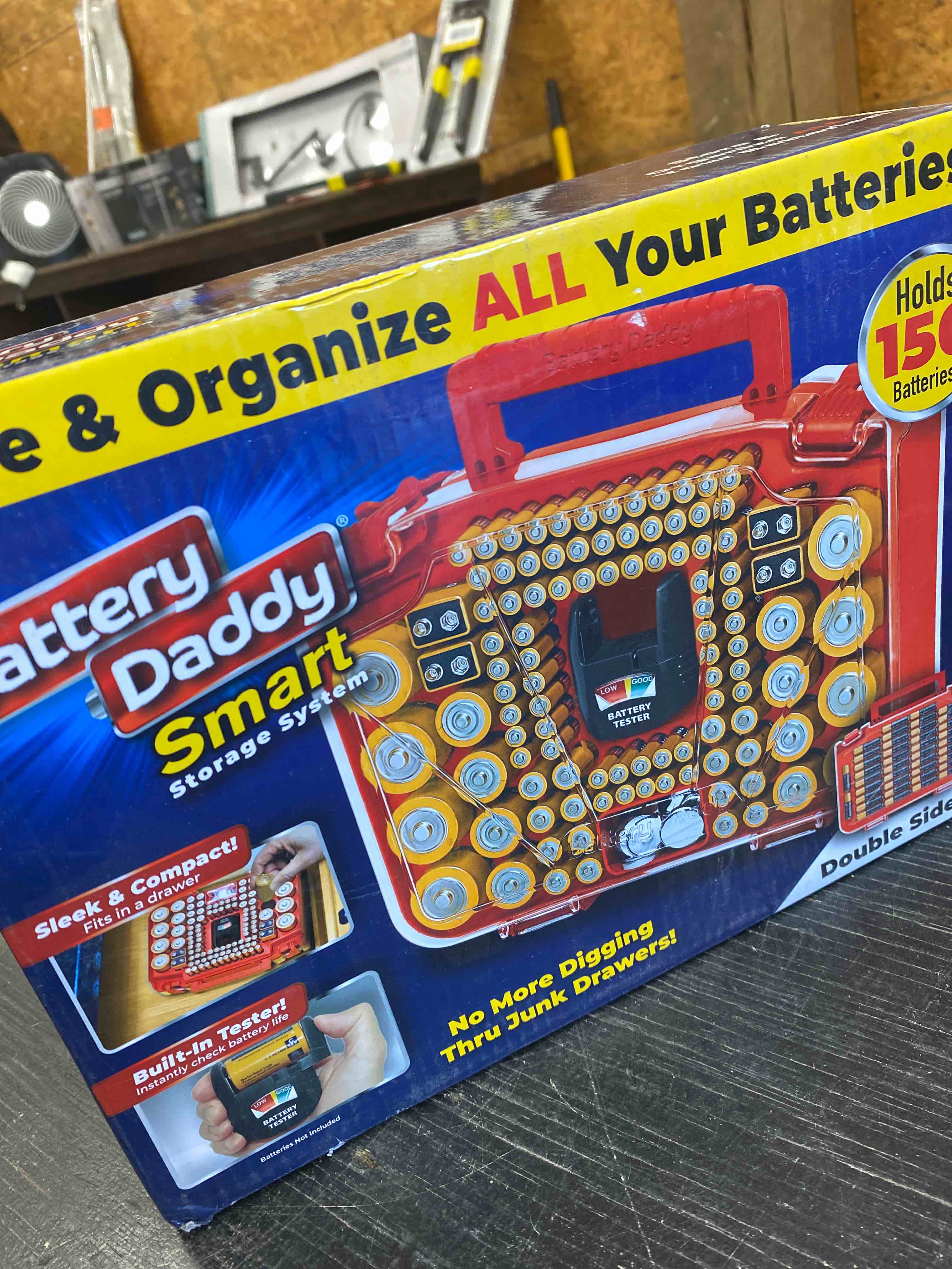 6038645 Battery Daddy Smart Battery Plastic Storage System&#44; Multi Color
