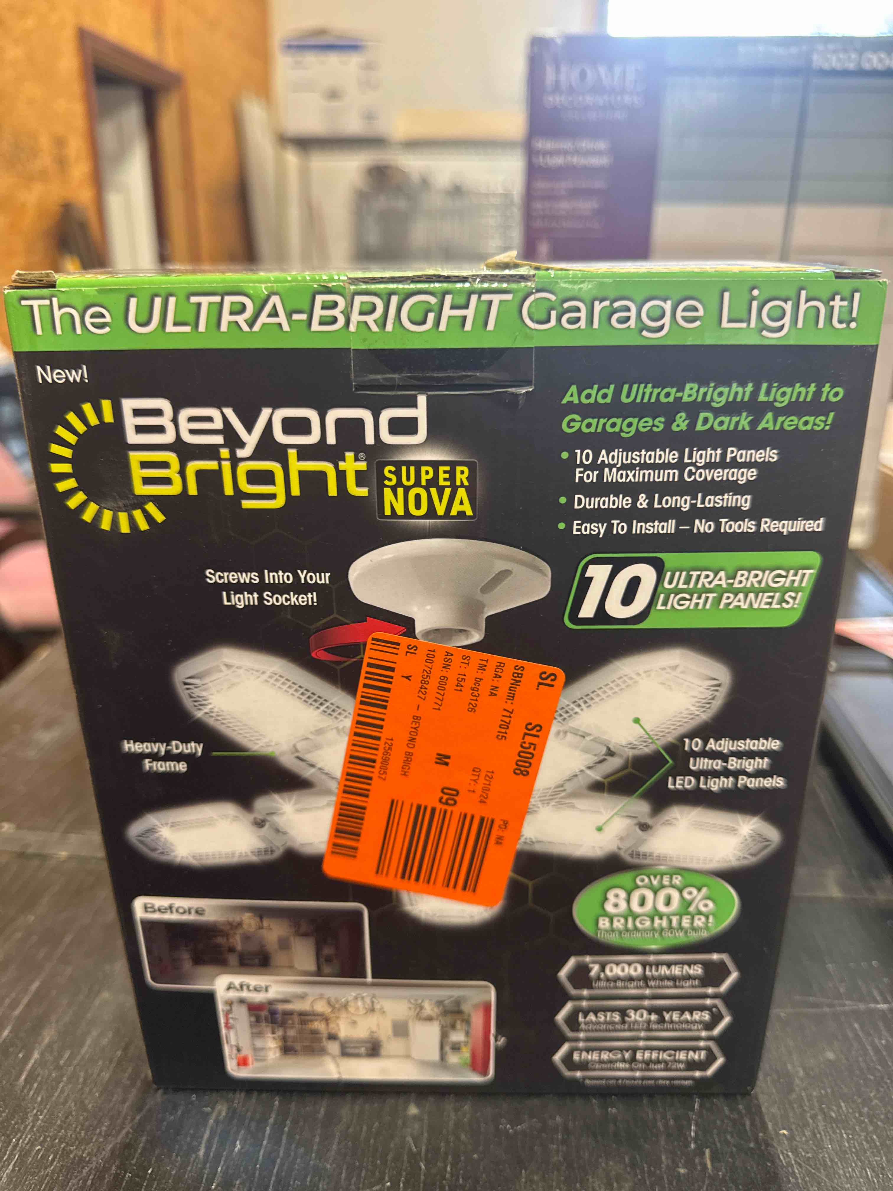 Beyond Bright 6028335 Plastic & Metal Super Nova Garage LED Light