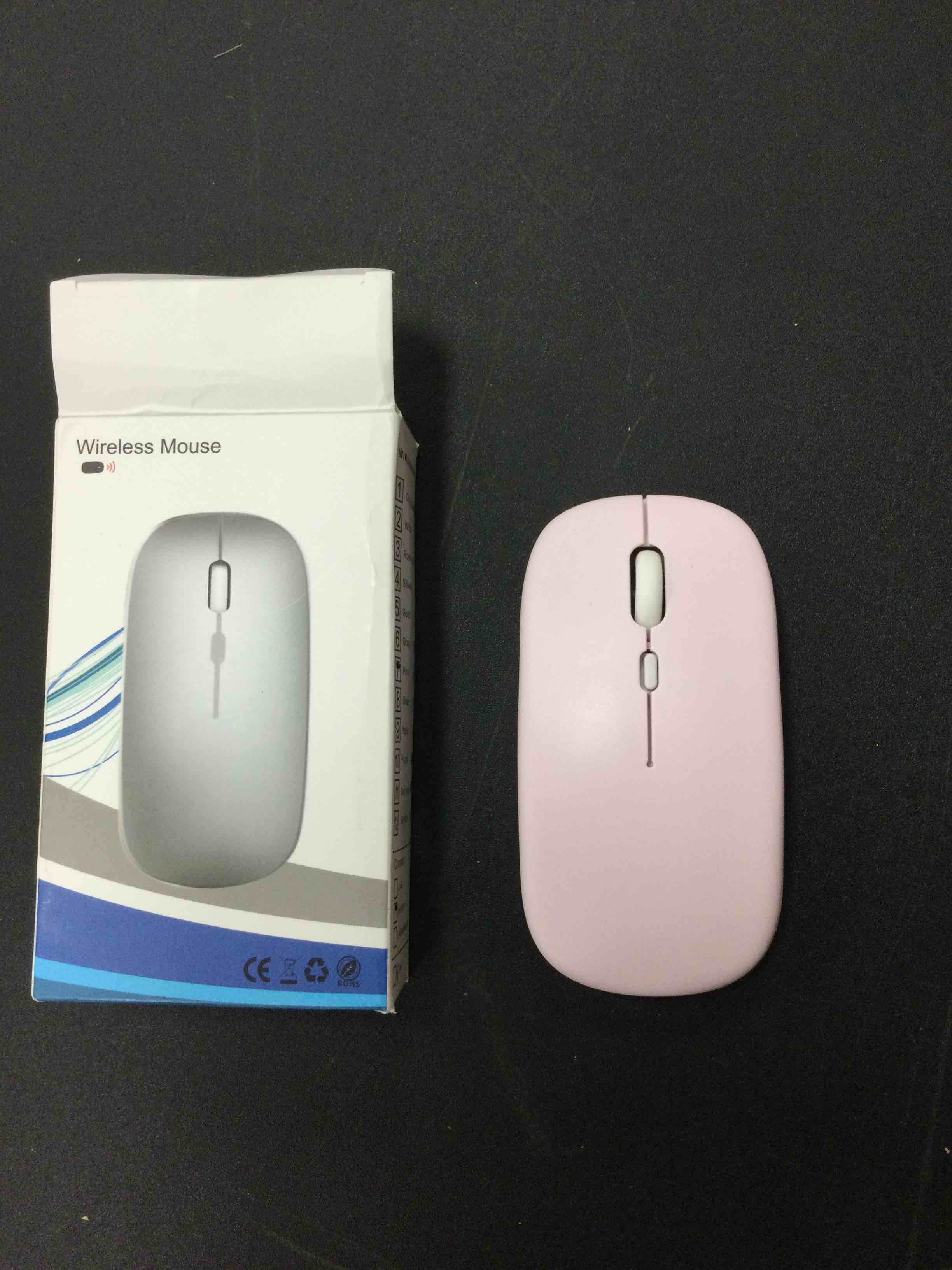 Bluetooth Mouse,Rechargeable Wireless Mouse for MacBook Pro/MacBook Air/Laptop/PC/Mac/iPad pro/Computer,Bluetooth 5.2 + 3.0 +2.4G USB Receiver (Pink)