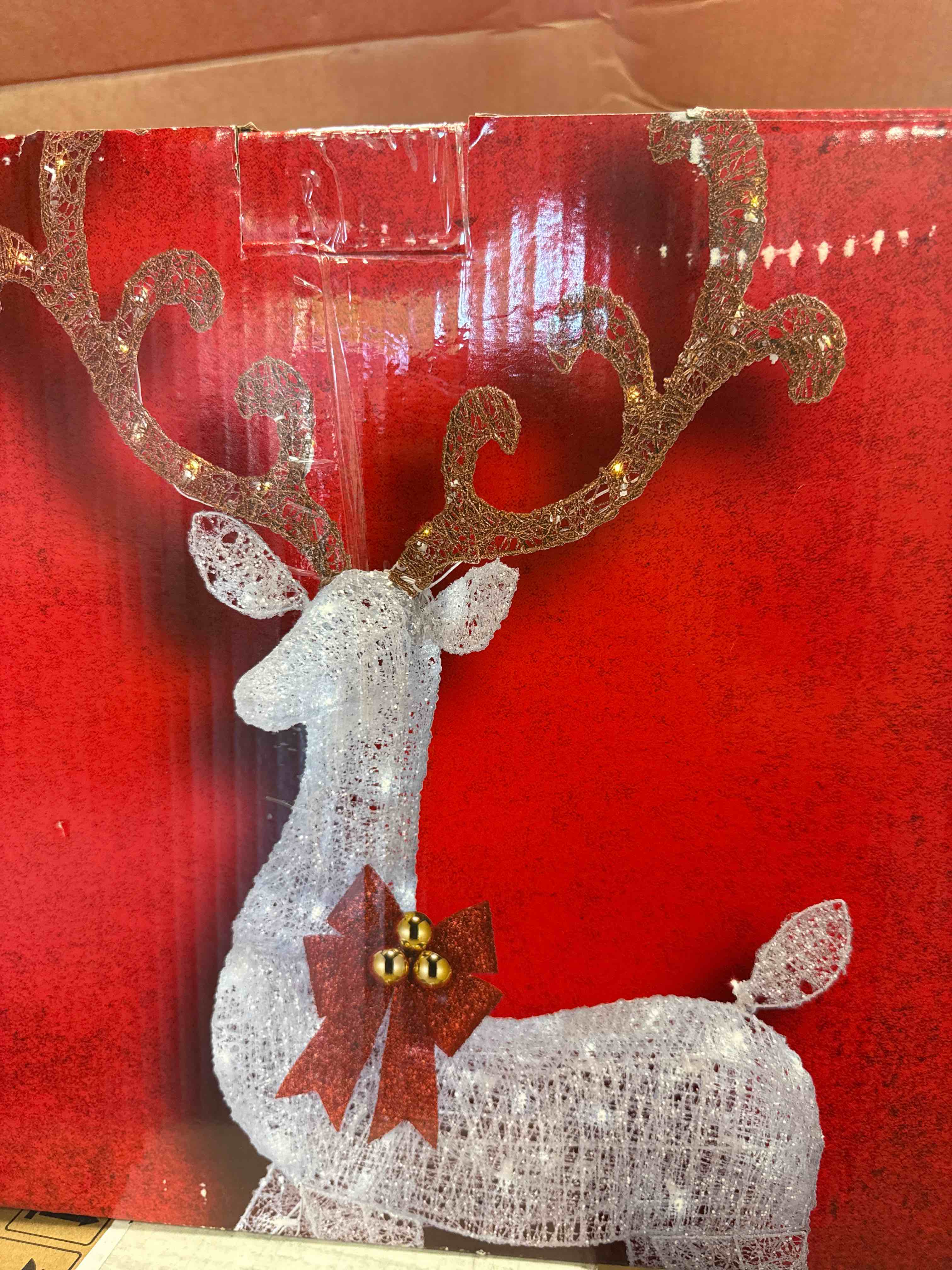 5ft Icicle Shimmer Twinkling LED Deer