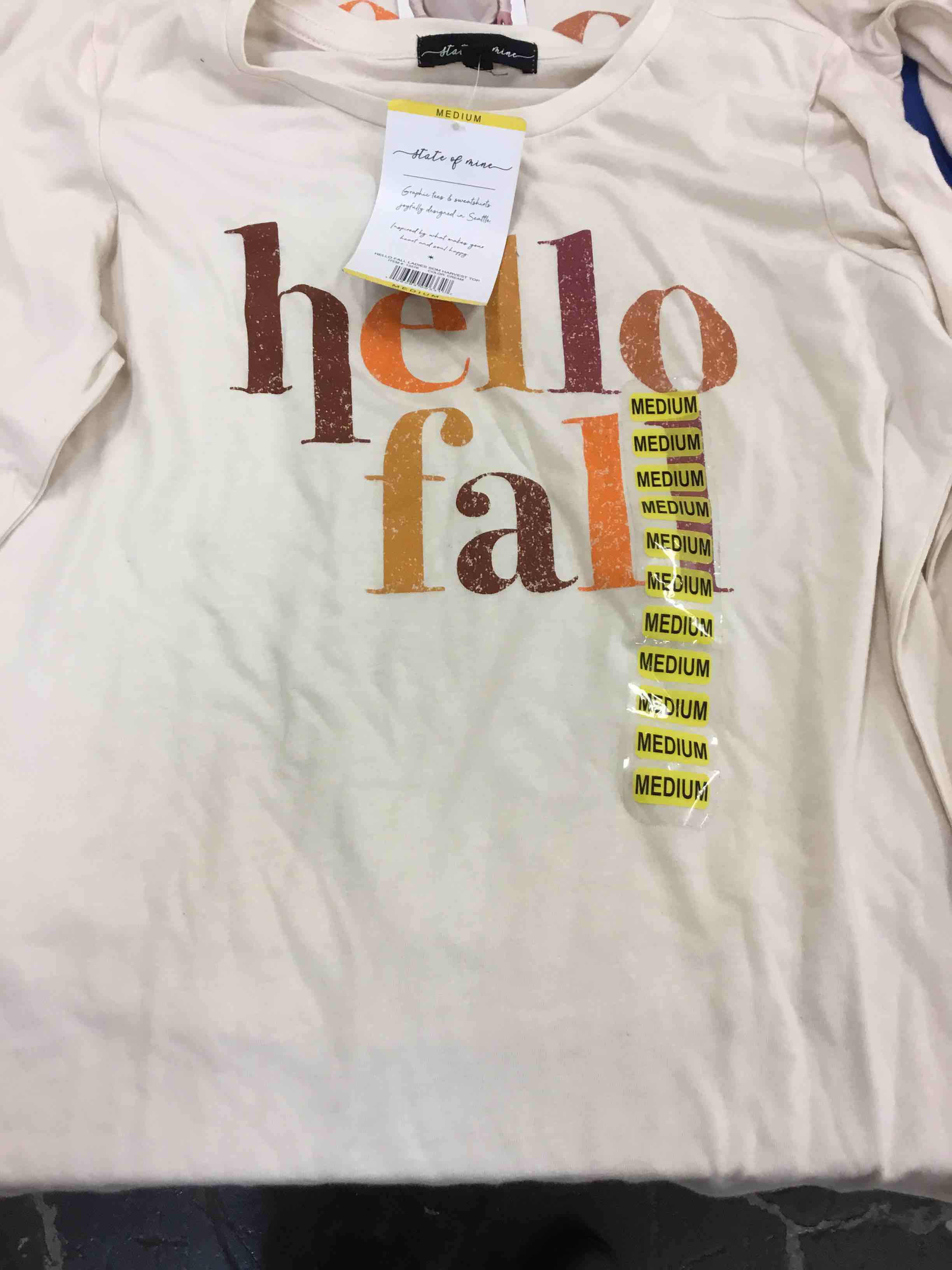 2 State of Mine Ladies Harvest Tops - Hello Fall - Size Medium