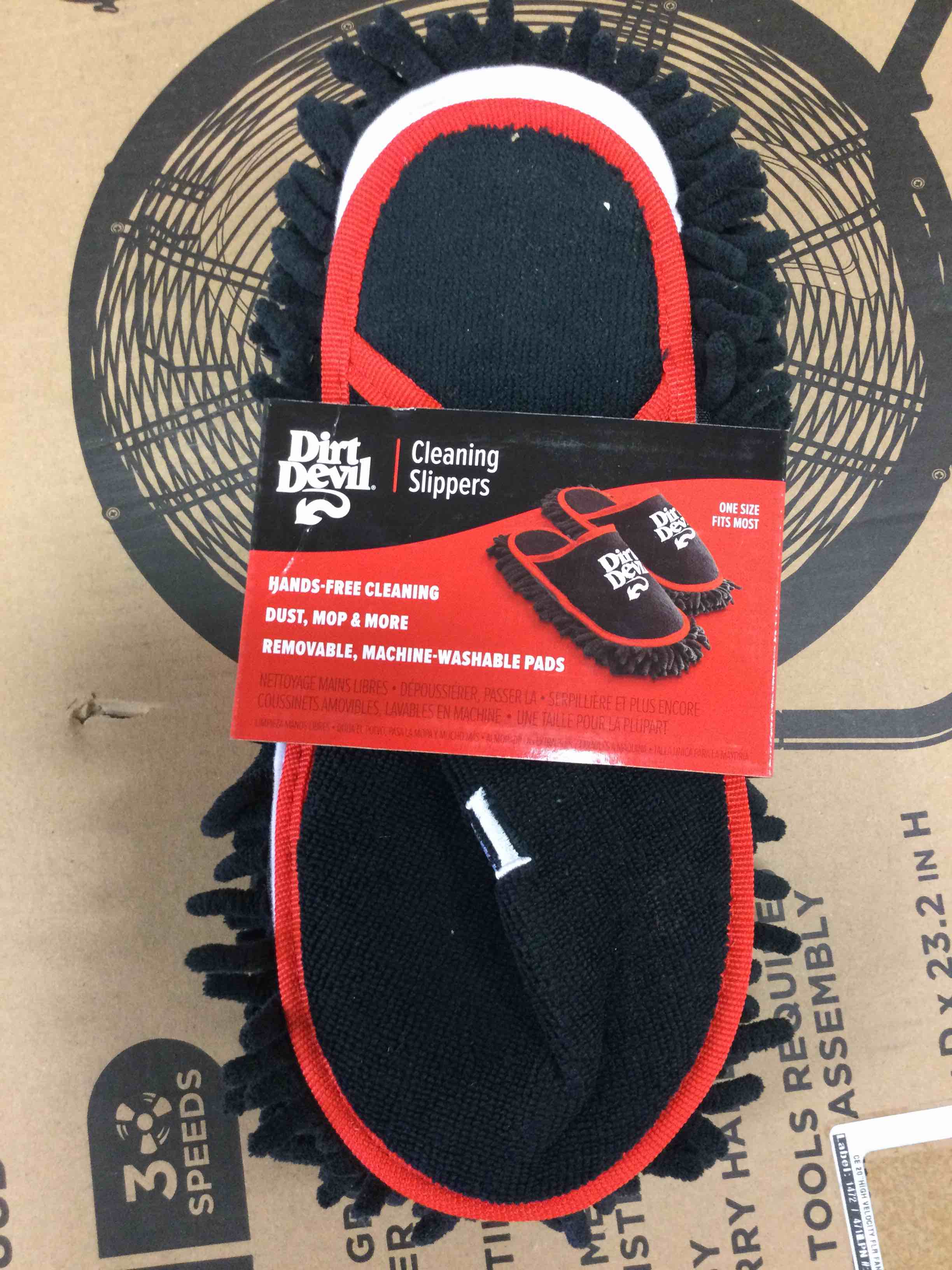 Dirt Devil Microfiber Cleaning Slippers 1 pk