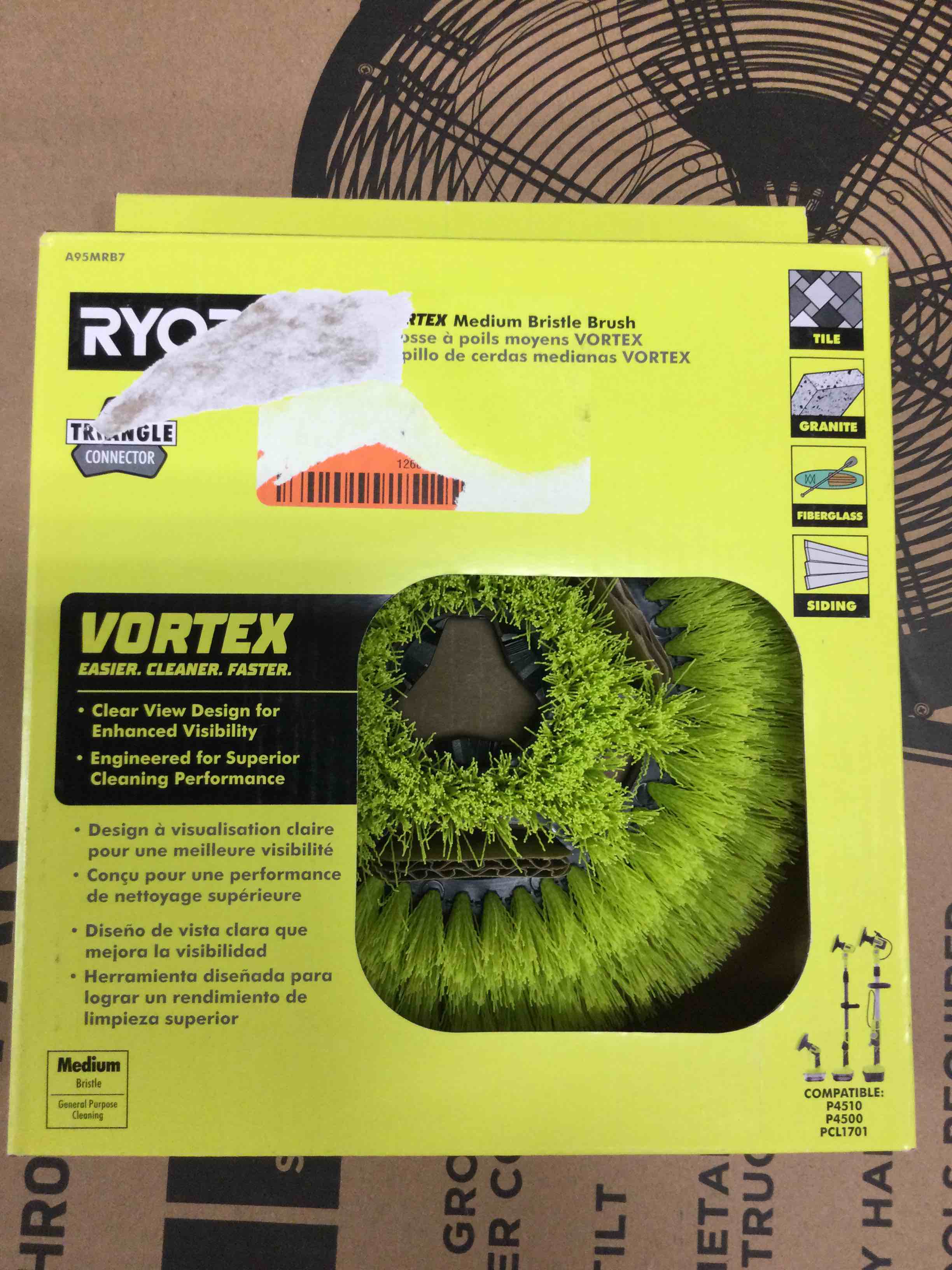 7 in. VORTEX Medium Bristle Brush