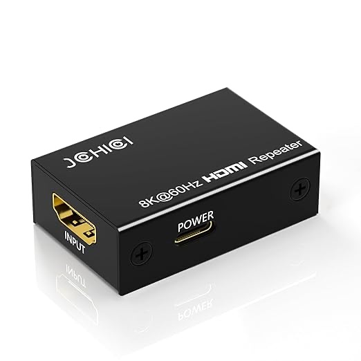 HDMI Repeater 2.1, 8K@60hz HDMI Booster,HDM1 Signal Amplifier Booster Up to 43ft (13M)