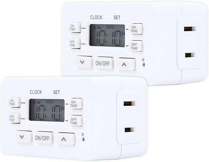 UltraPro Plug-In Single-Outlet Digital Timer 2 Pack
