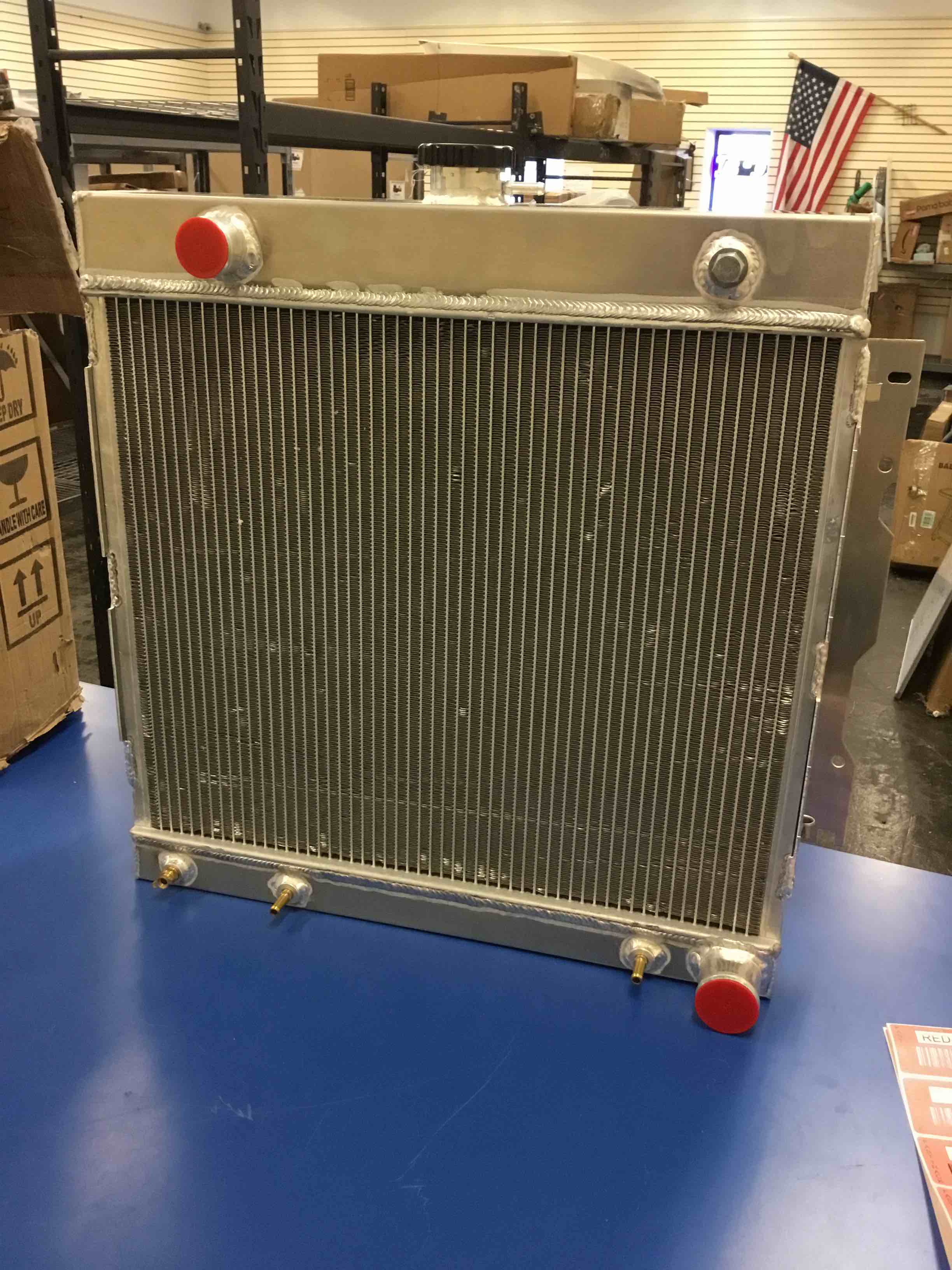 aluminum radiator 22.5”x22.5”x4.25” 535-50056-BN
