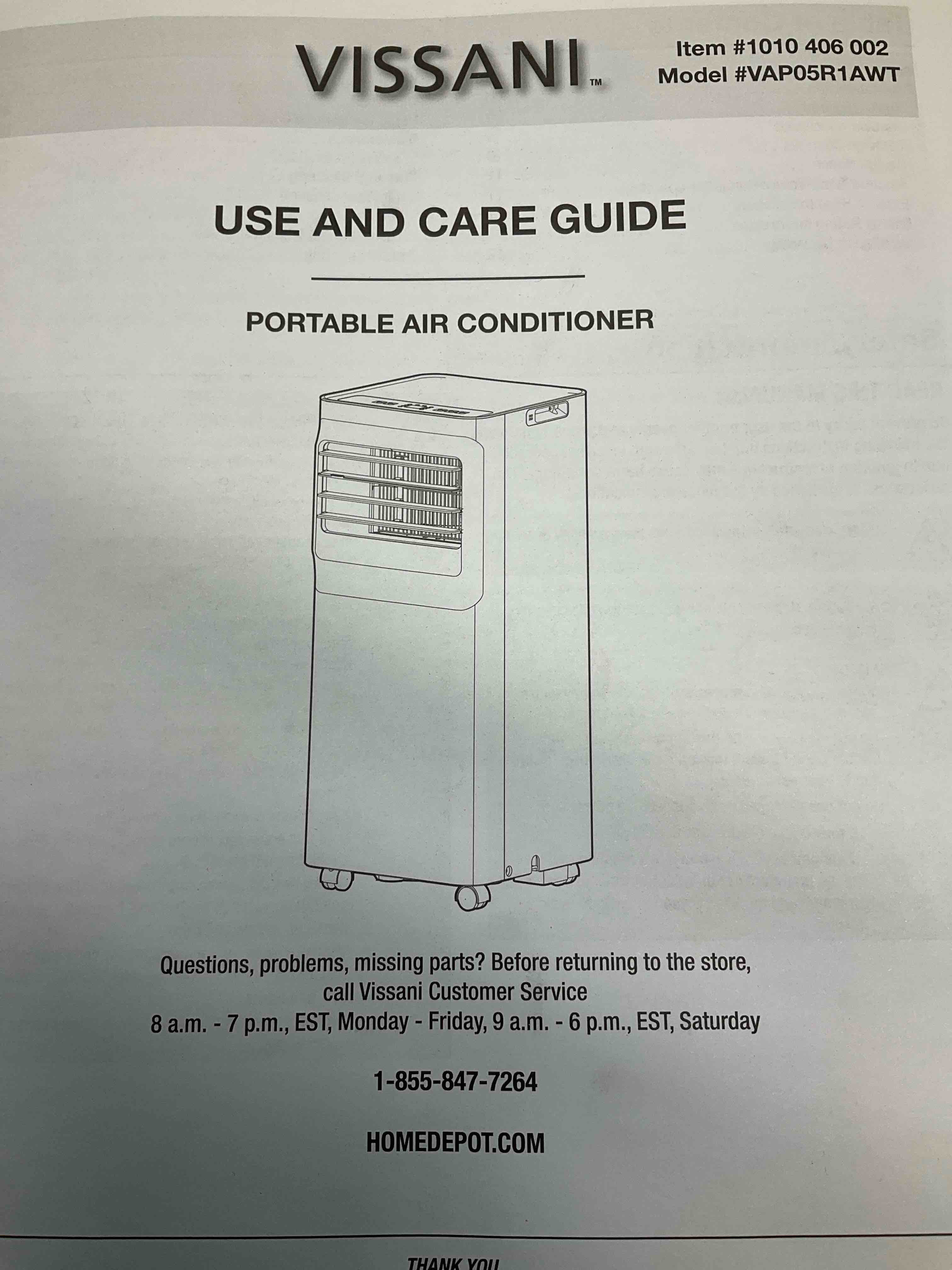 5,000 BTU 115-Volt Portable Air Conditioner for 150 sq. ft. Rooms with Dehumidifier and Remote in White