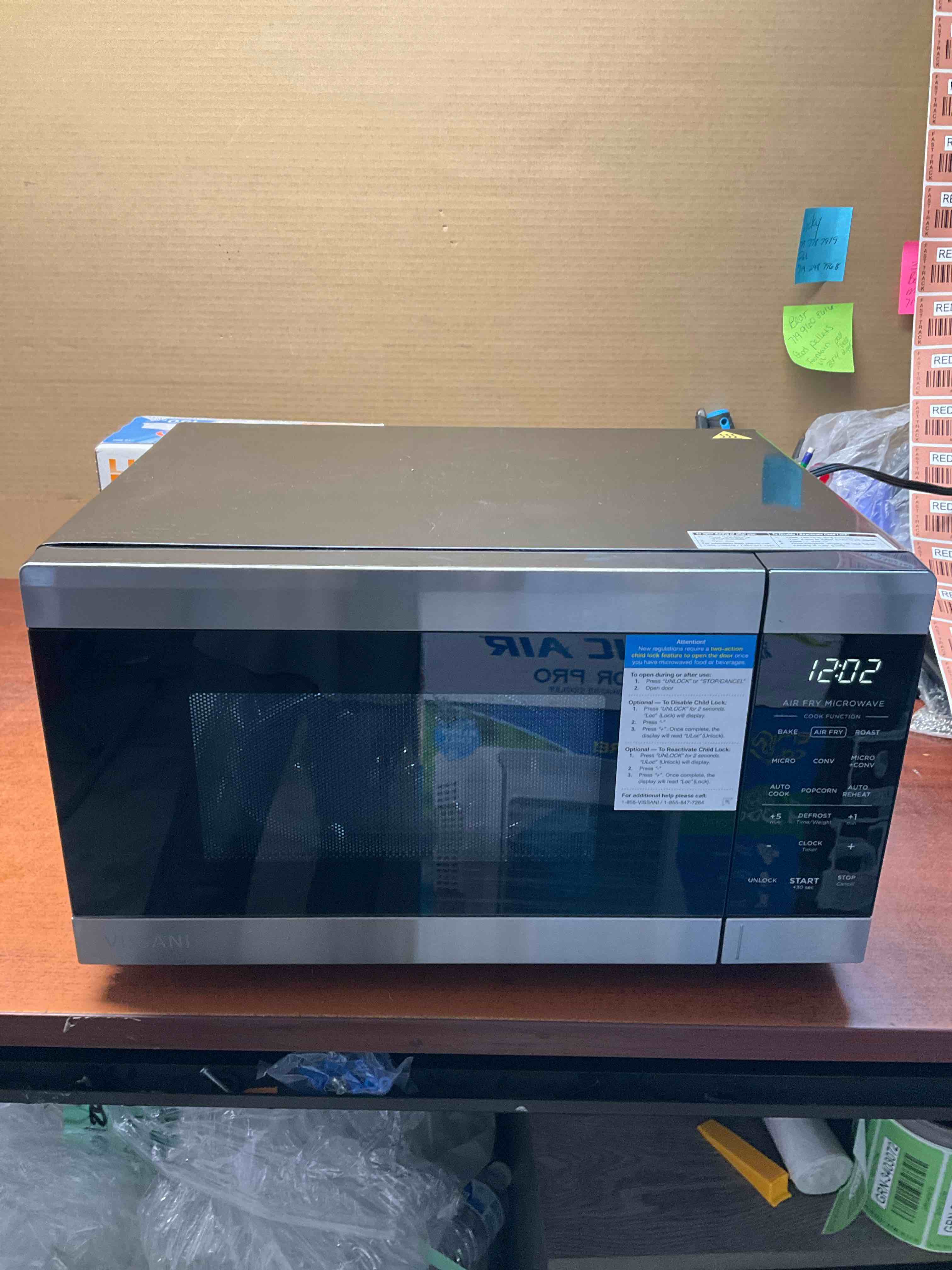 0.9 cu. ft. 900-Watt Countertop Convection Microwave in Stainless Steel with Air Fryer