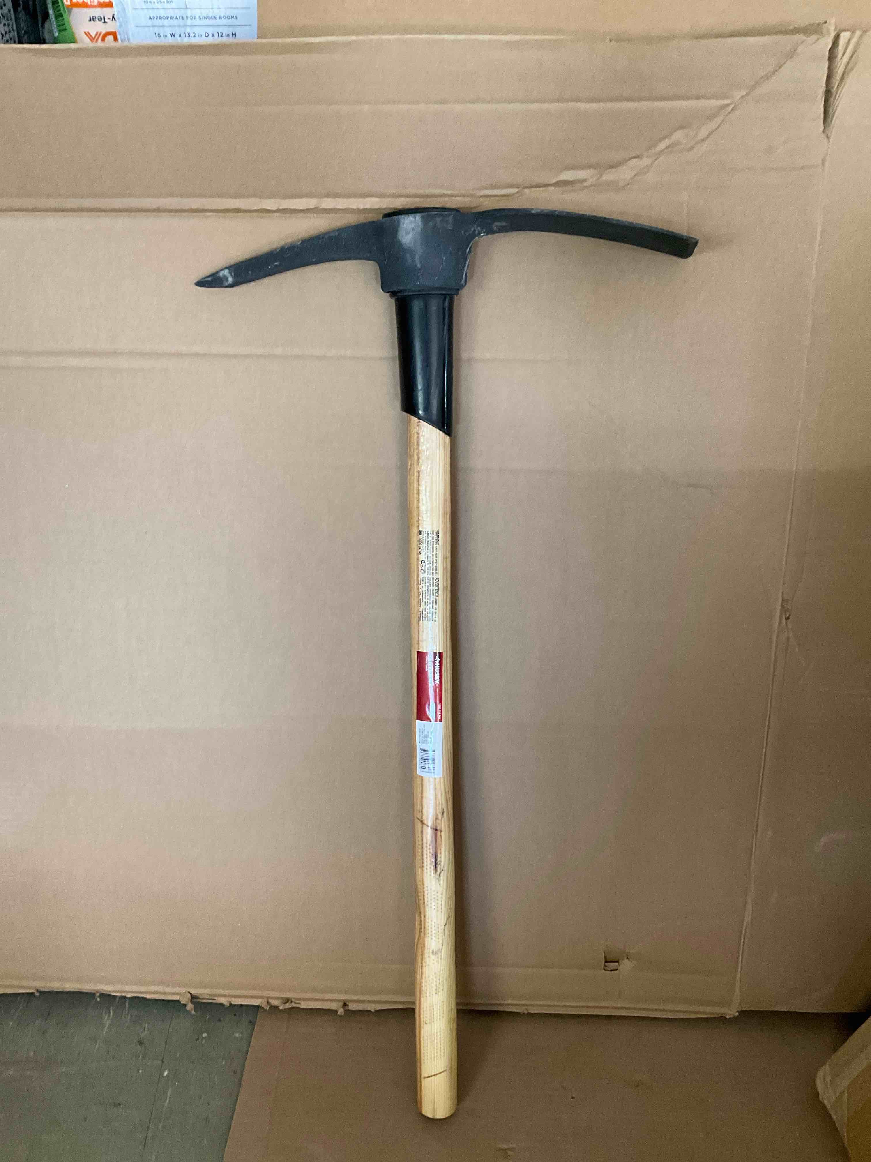 Husky 5 pound Pick Mattock with wood handle 