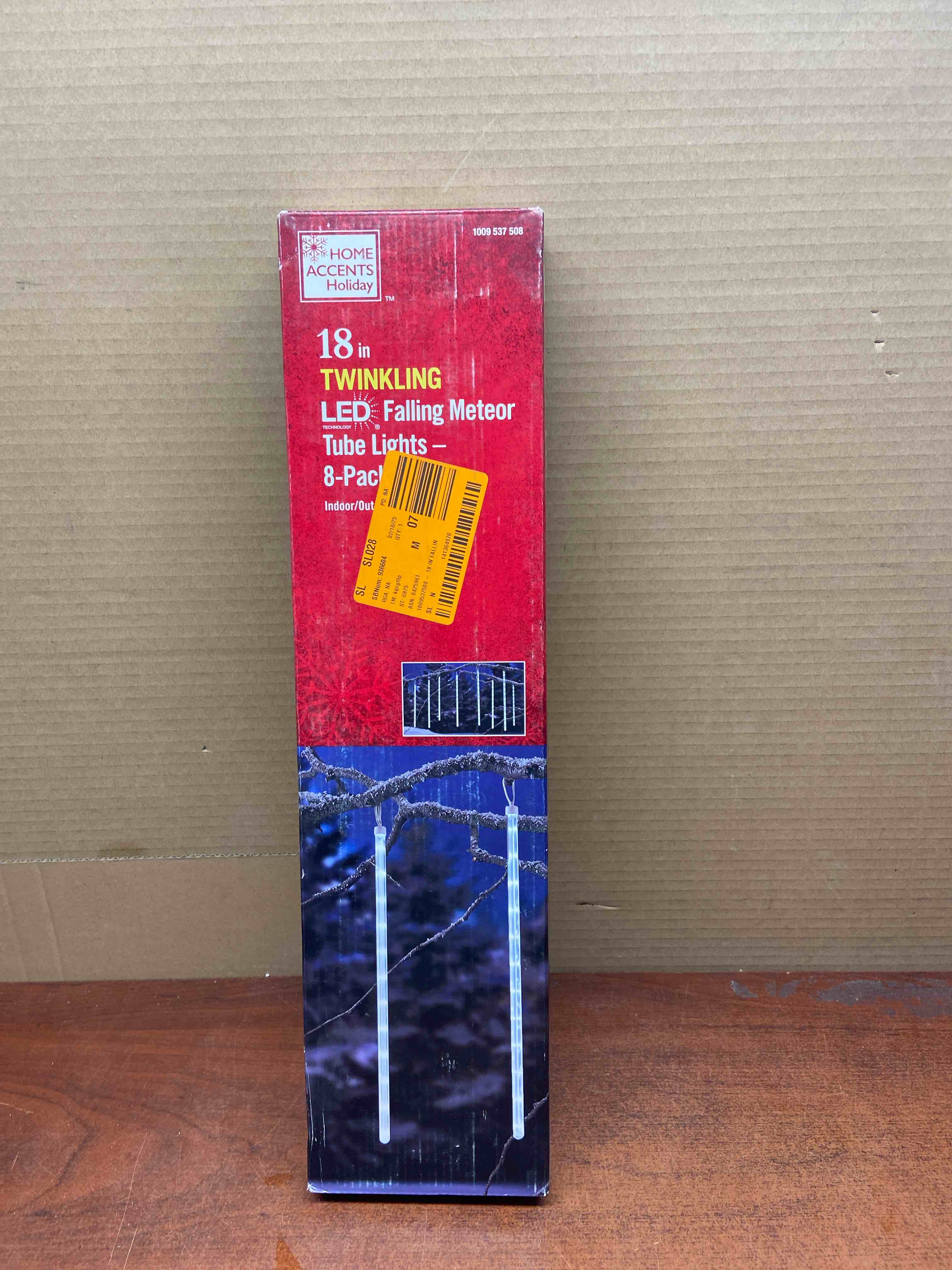 18 in. Twinkling LED Falling Meteor Tube Lights (8-Pack)
