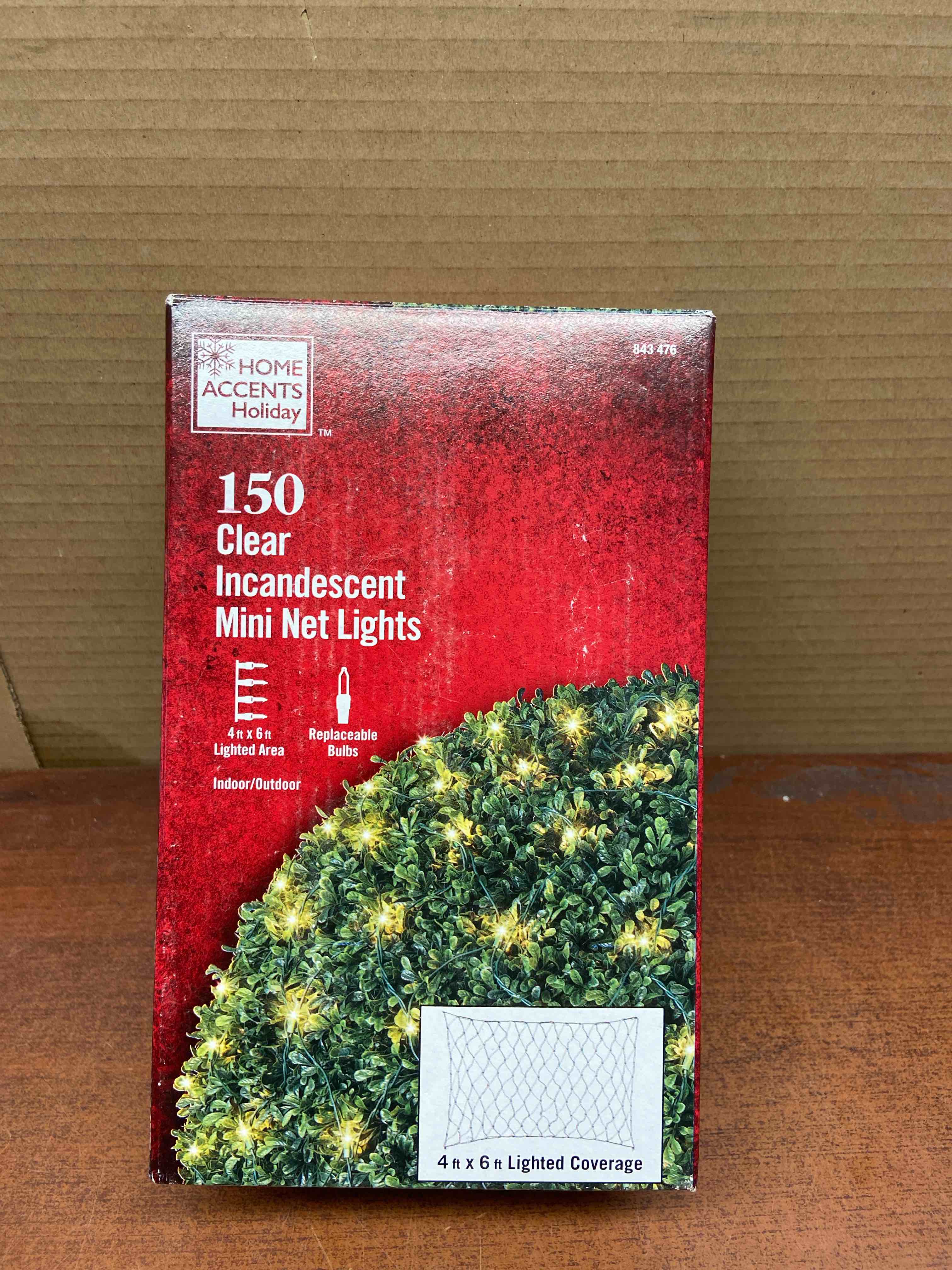 Home Accents Holiday 150 Mini Incandescent Clear Net Lights