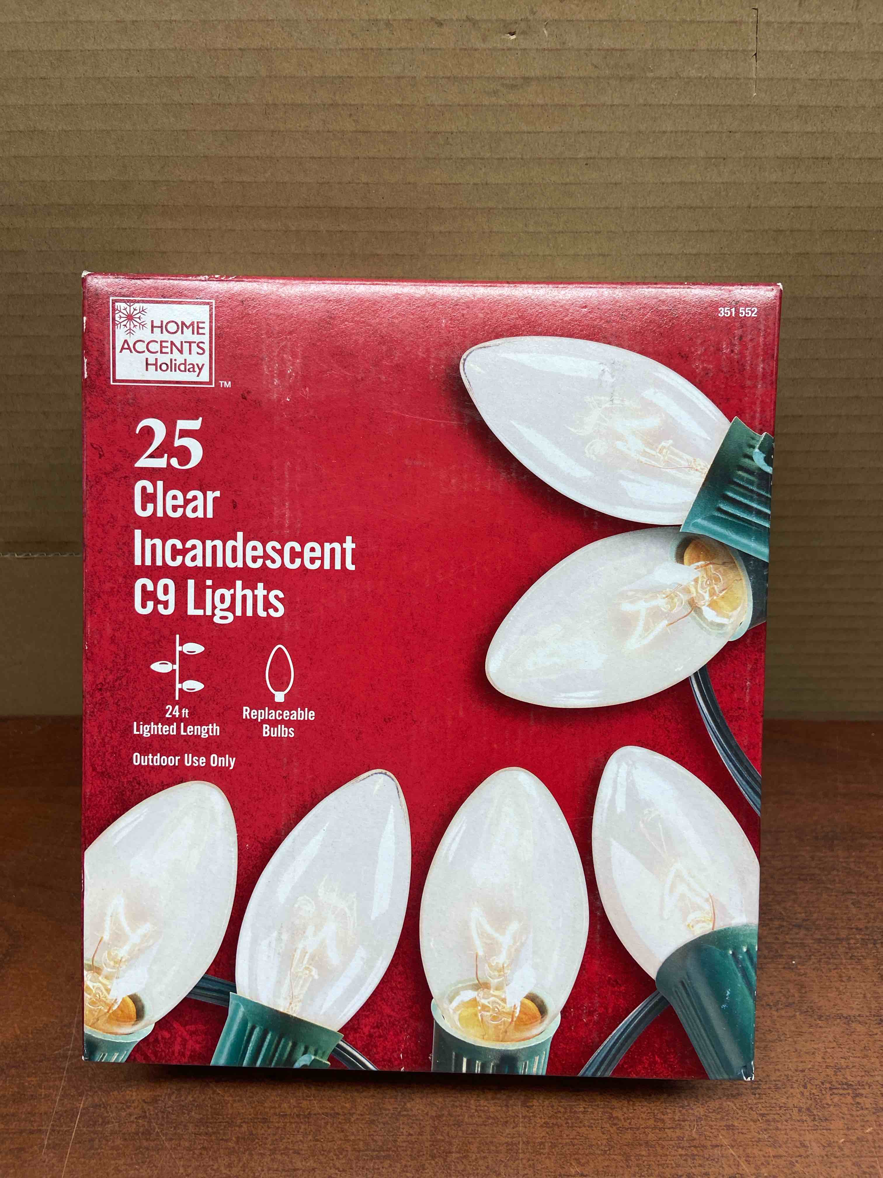 25 c9 Lights 24 Ft Lighted Length clear