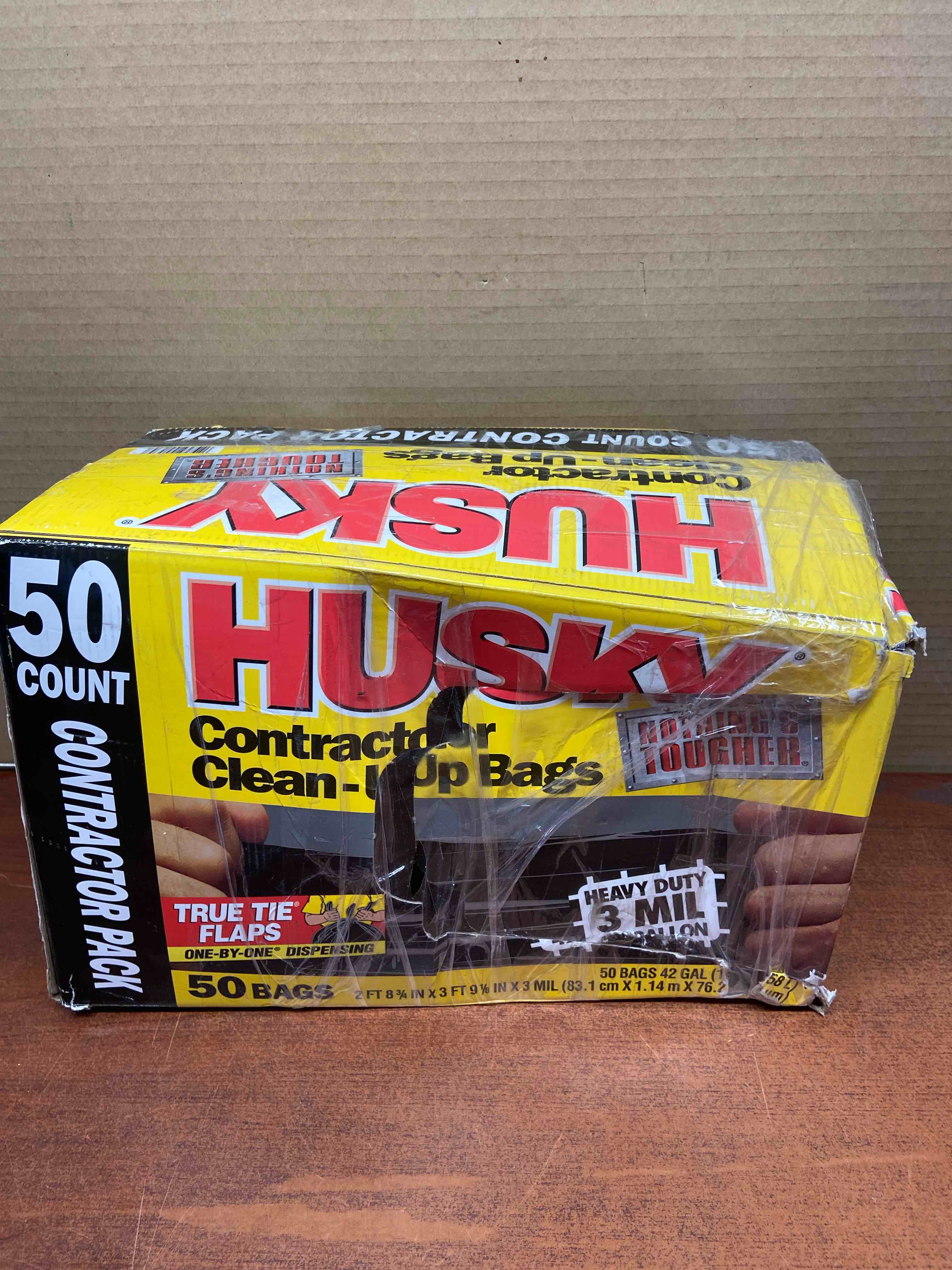 42 Gallon Contractor Trash Bag Heavy Duty Garbage Compostable Husky Recyclable