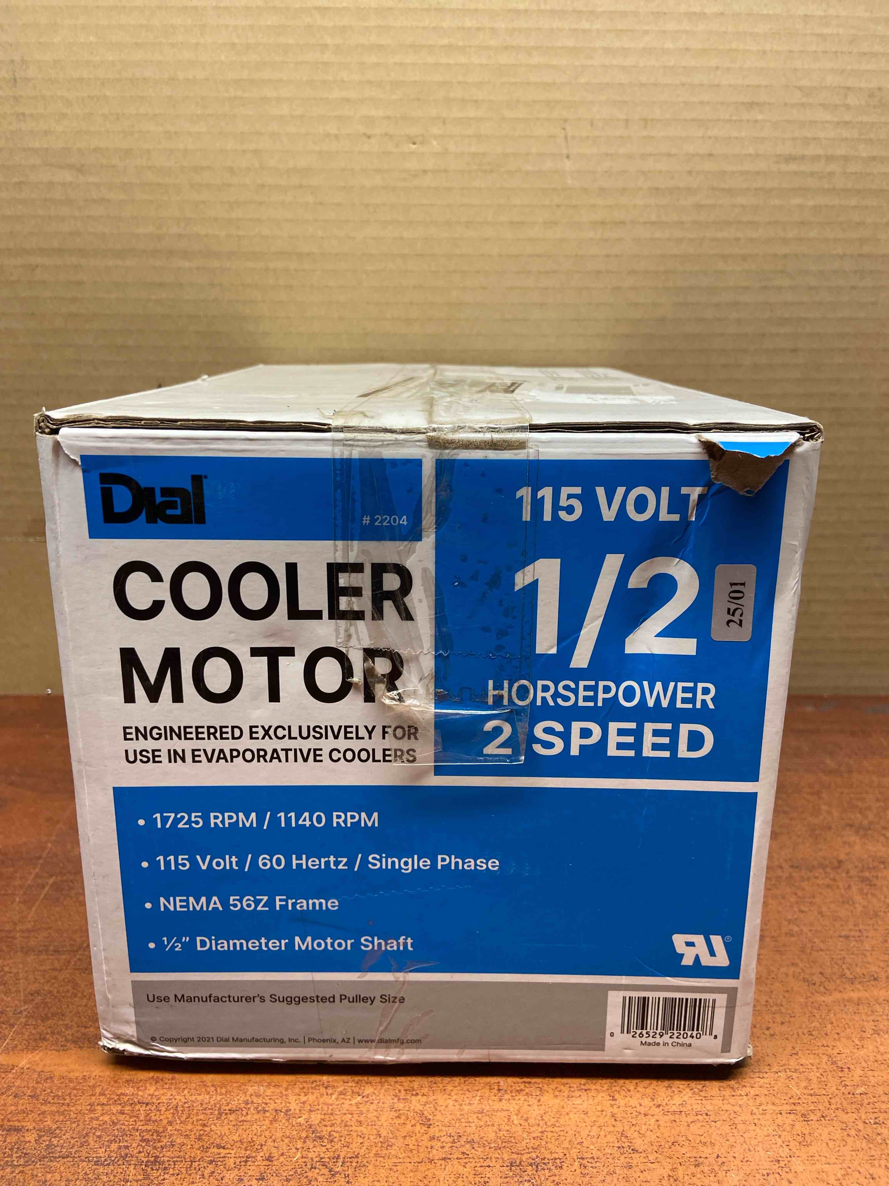 Dial Manufacturing INC 2204 1/2 HP 2 Speed Evaporative Cooler Motor