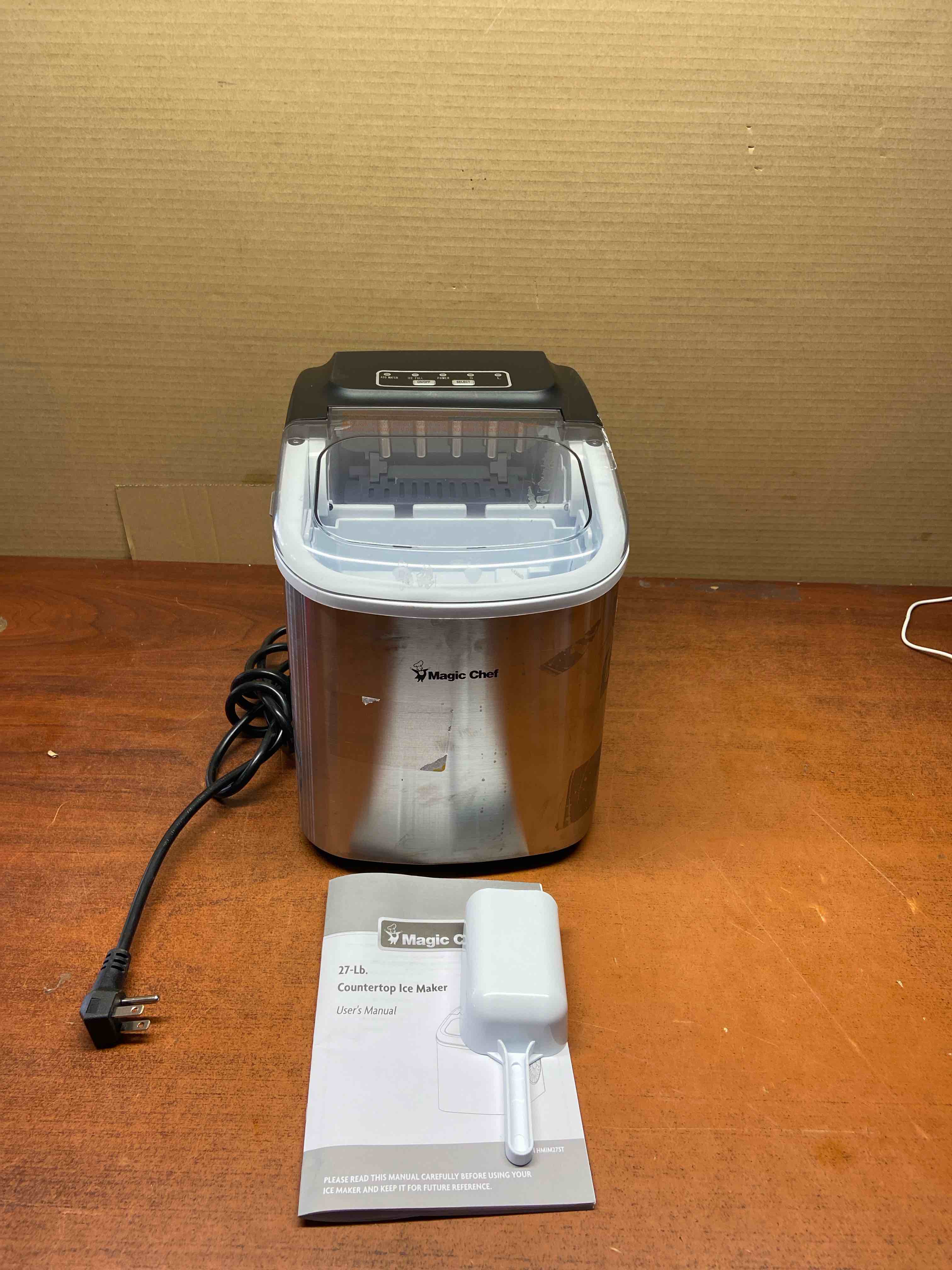 magic chef 27-lb countertop ice maker