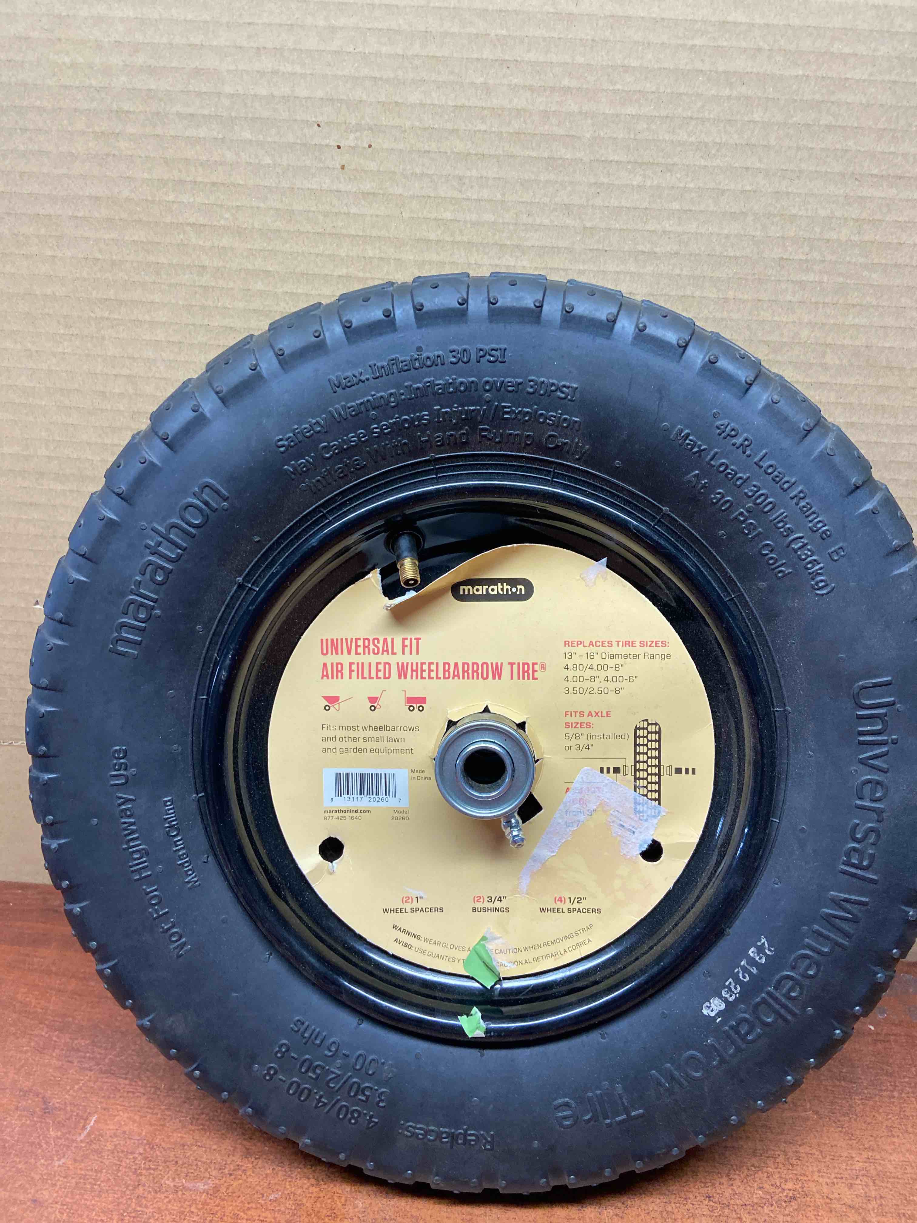 Marathon 14-1/4-in Wheelbarrow Wheel