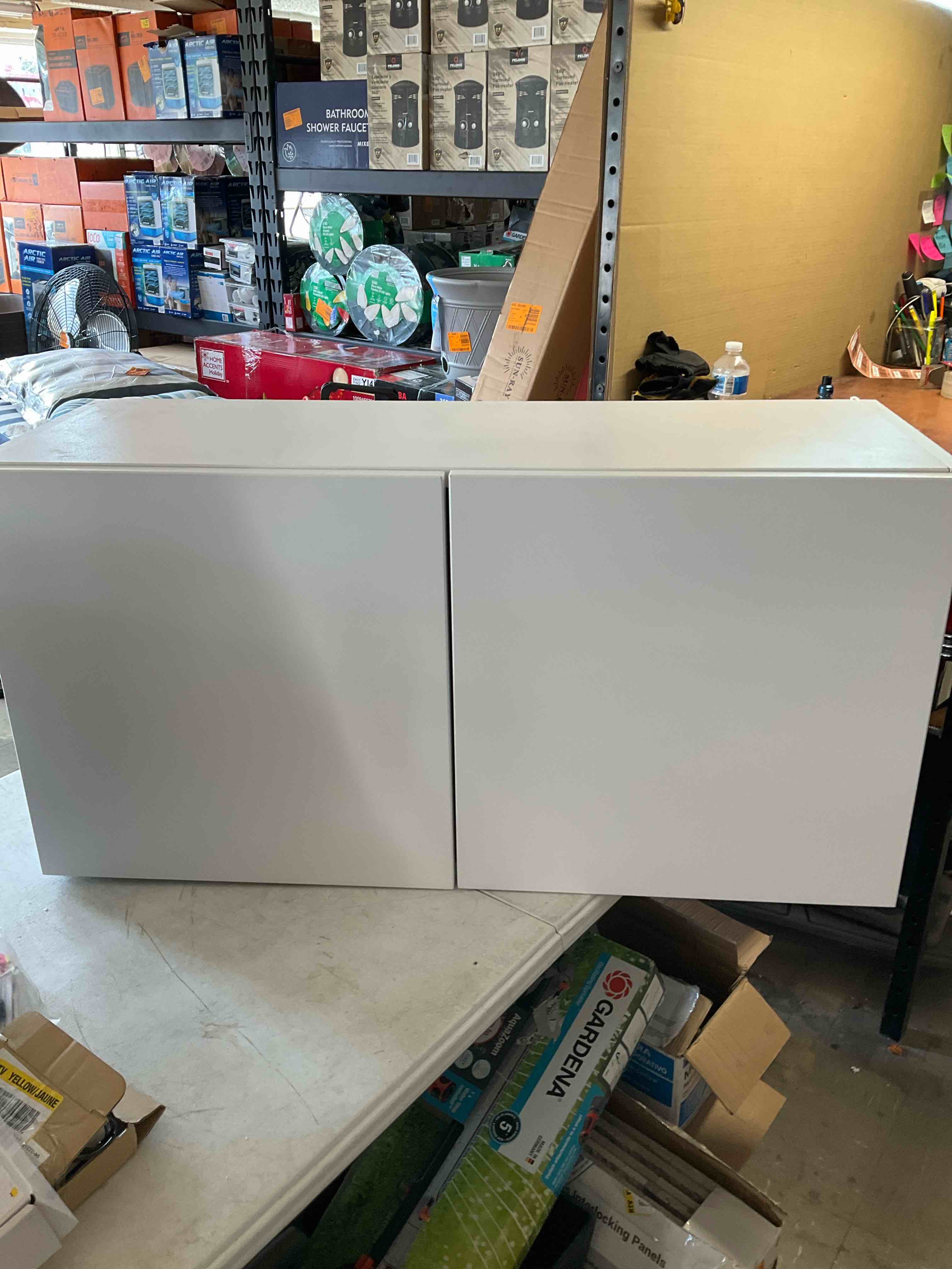 36”W x 18”H x13”D White Cabinet with soft closing hinges 