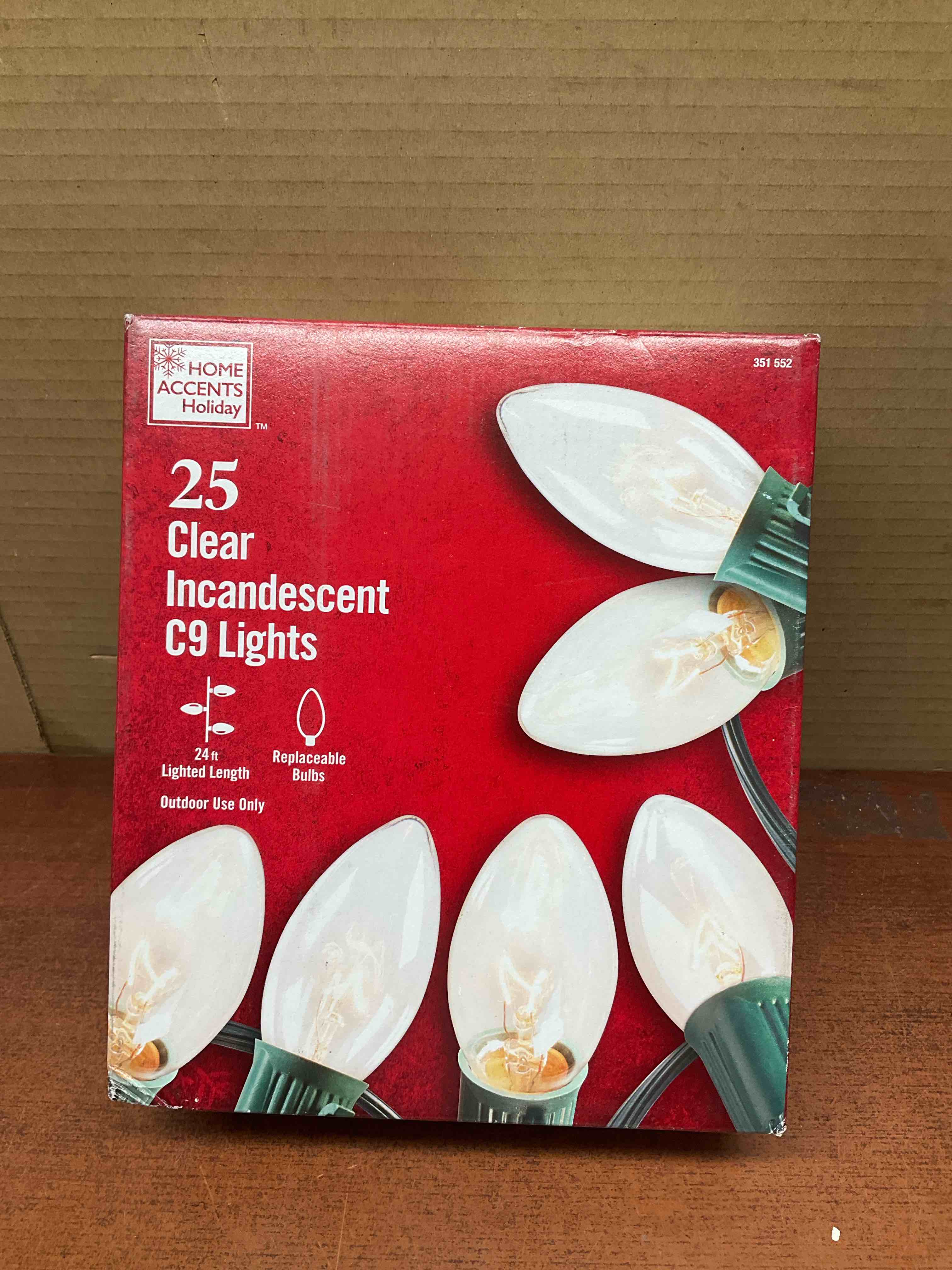 25 c9 Lights 24 Ft Lighted Length clear