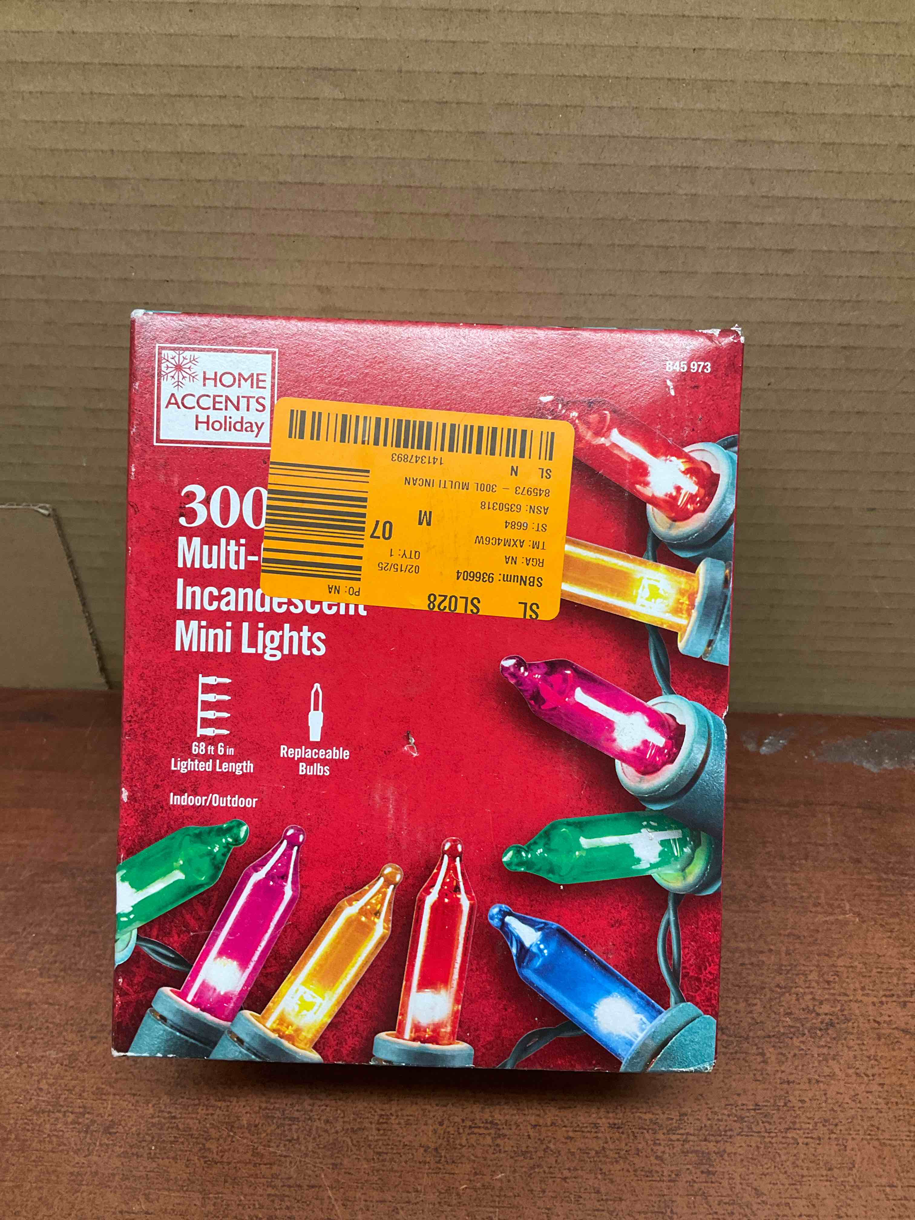 Home Accents Holiday 300 Light Mini Multi-color Light Set