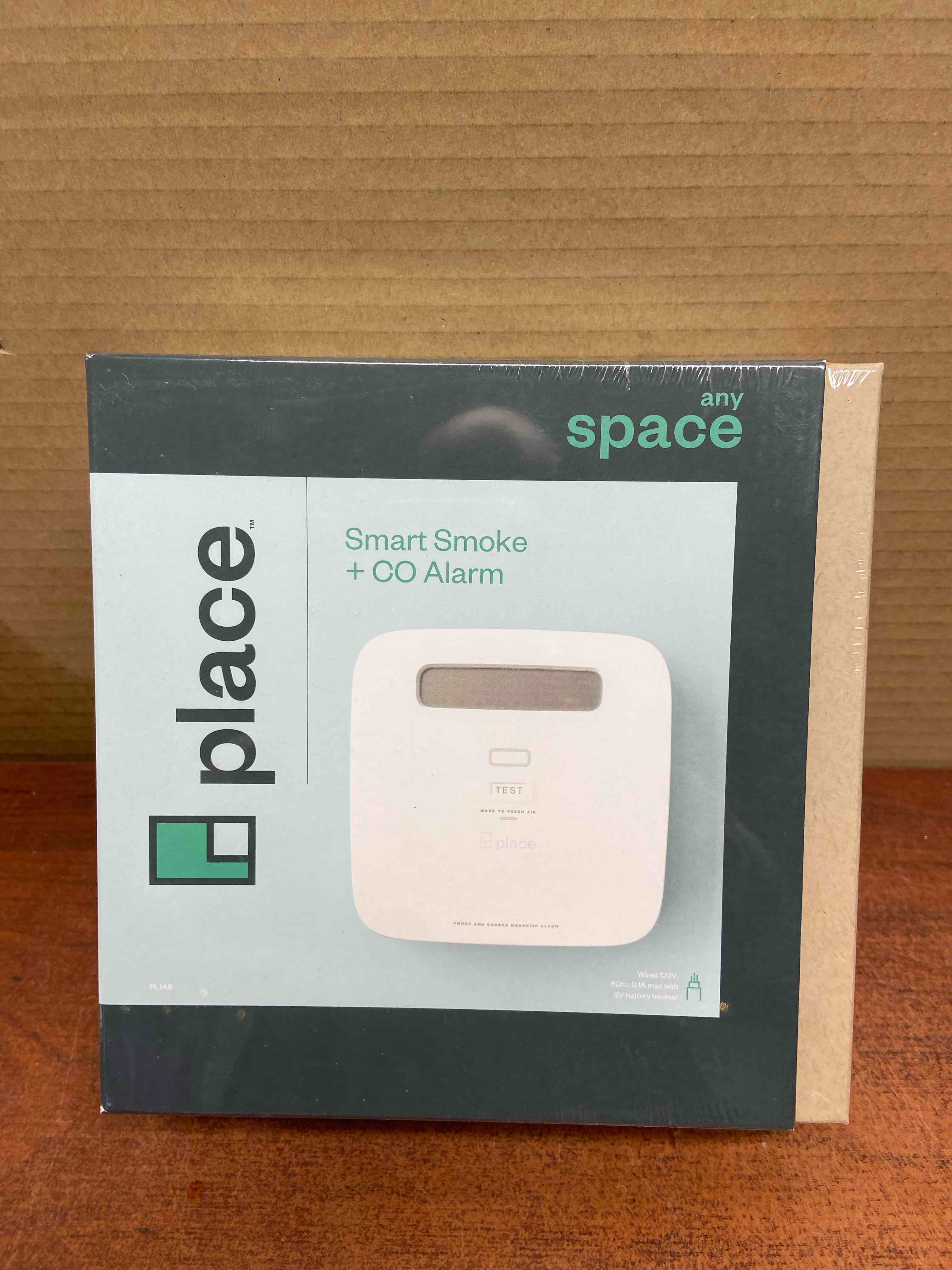 Any Space-Smart Smoke and Carbon Monoxide Detector and Alarm-Hardwired with Battery Backup PL1AS