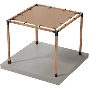 LINX 10 ft. x 10 ft. Beige HDPE Pergola Sunshade Kit
