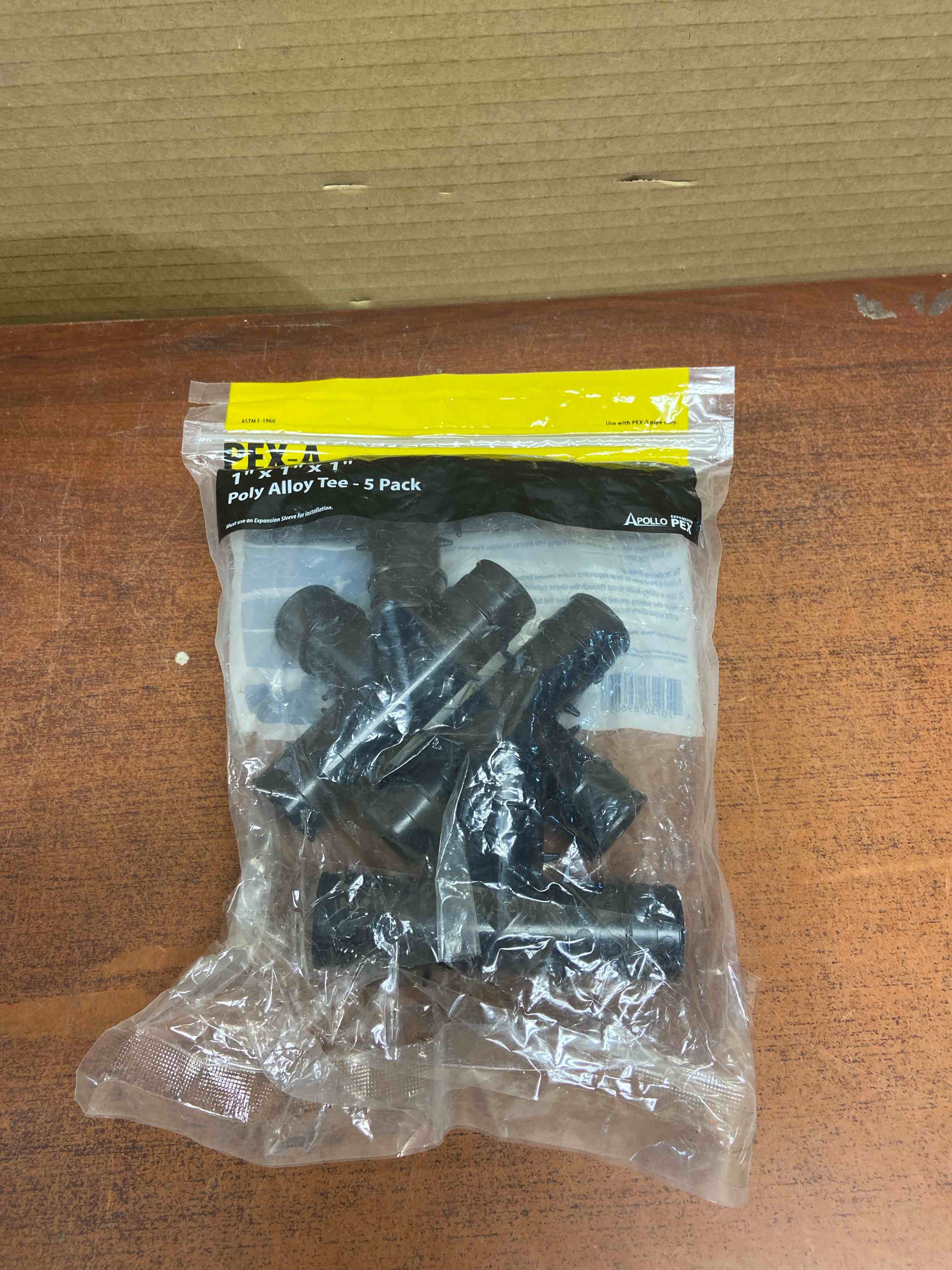 Apollo Retail 1 In. x 1 In. x 1 In. Barb Poly-Alloy PEX Tee  Type A (5-Pack)