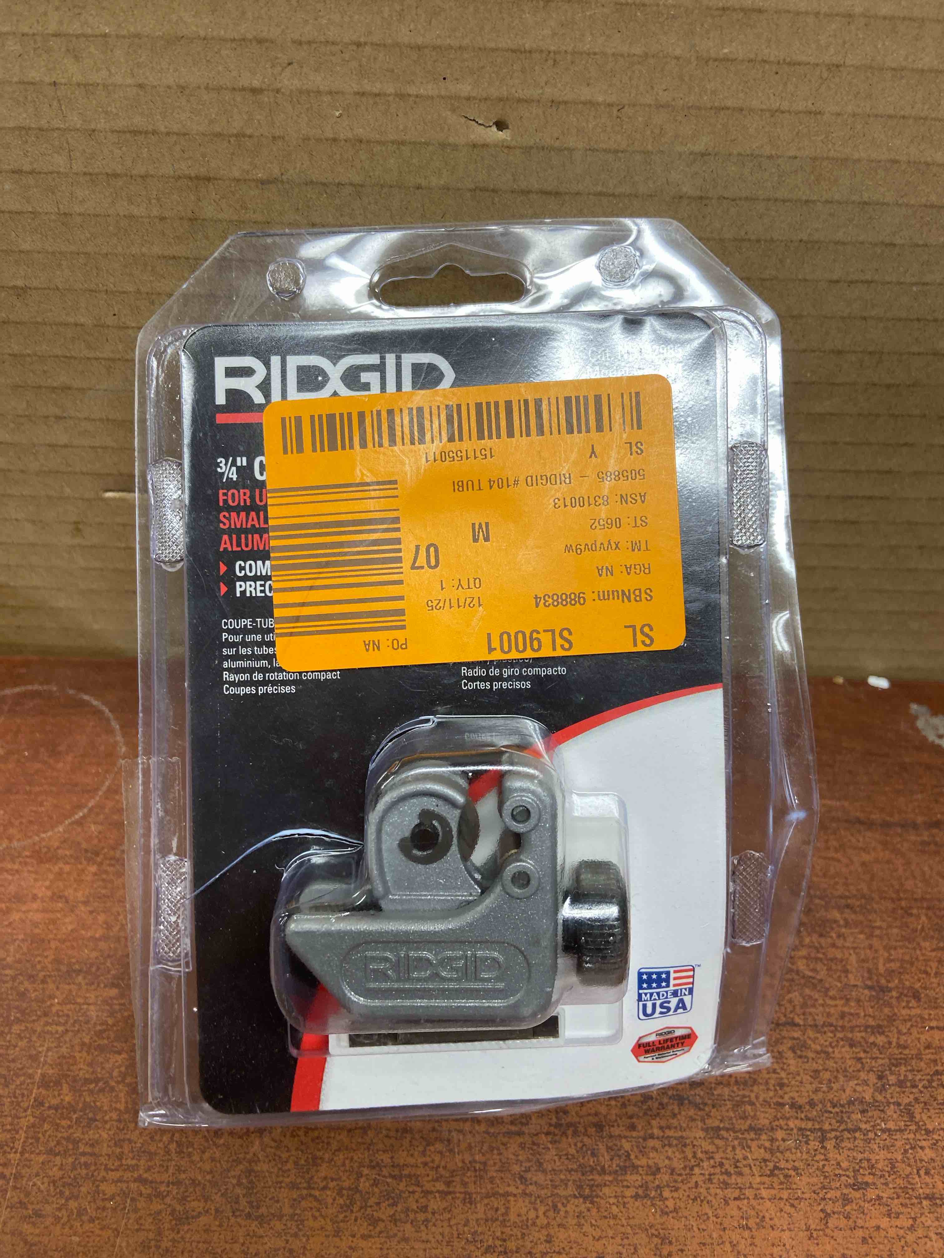 Ridge Tool Company 813105 Ridgid Midget Tube Cutter