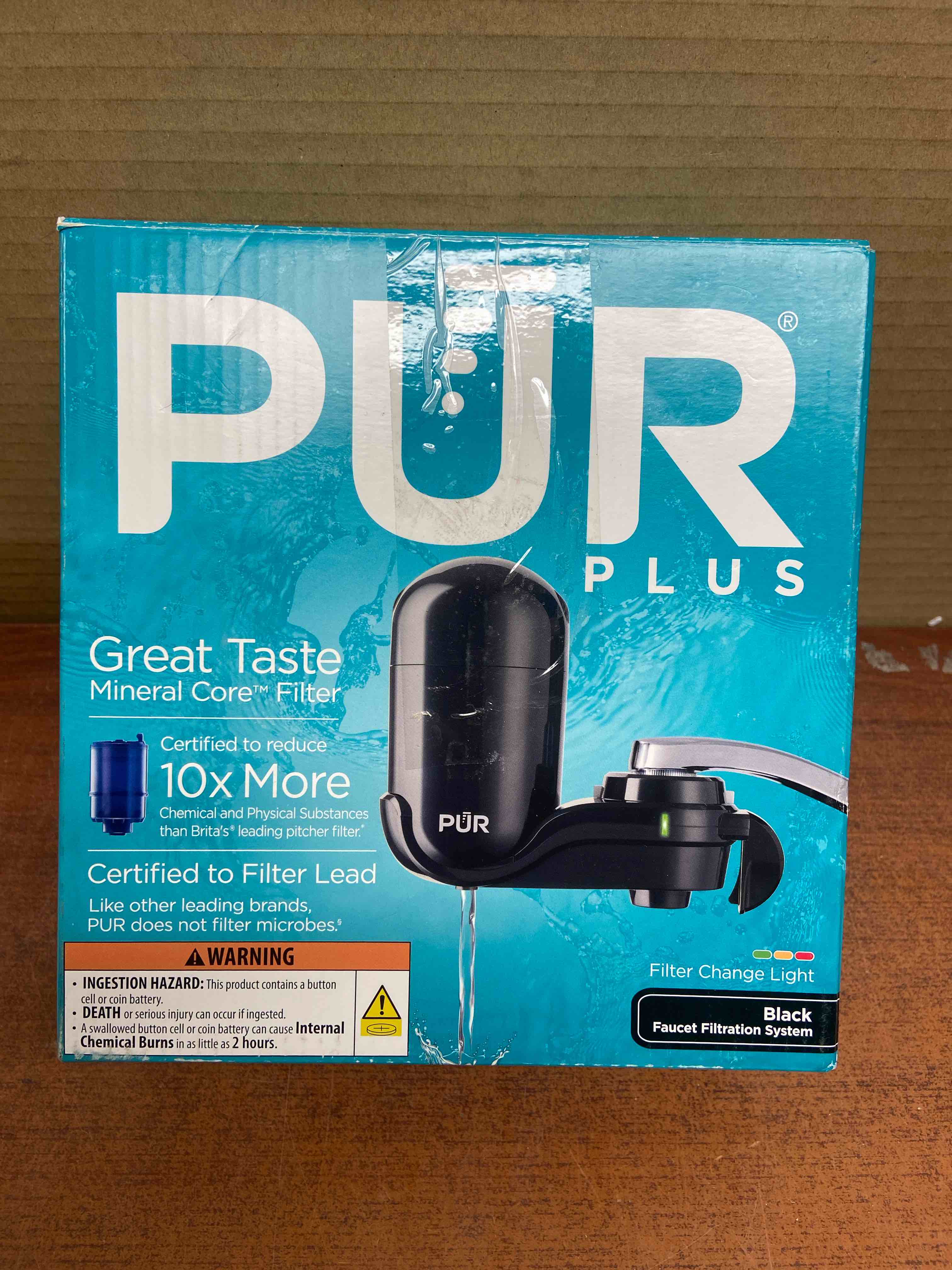 PUR PLUS Faucet Mount Filtration System  Black