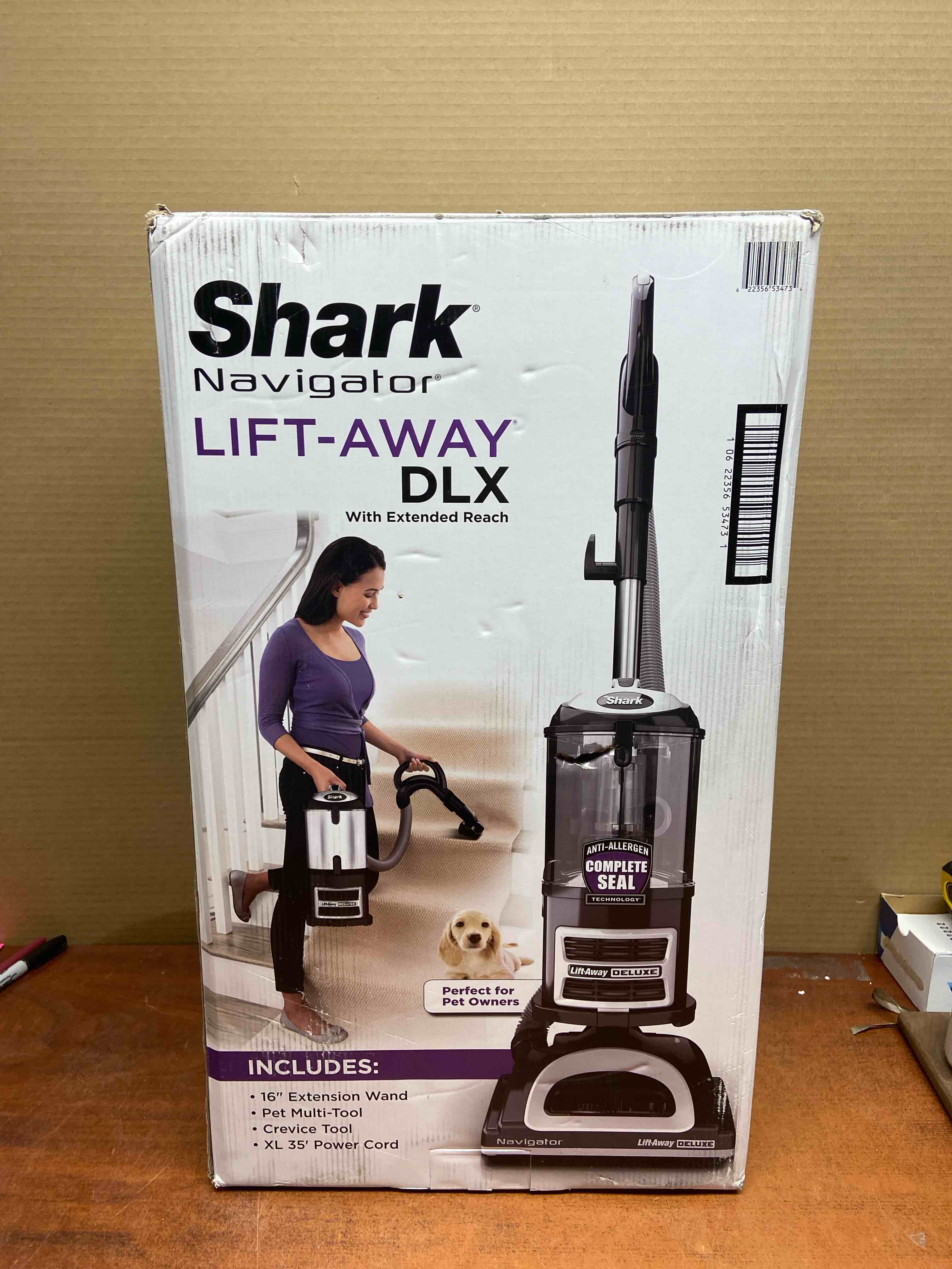 Shark Navigator Lift-Away DLX Bagless Corded HEPA filter Upright Vacuum for Multi-Surface and Pet Hair in Black - UV440