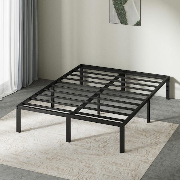 Zinus 14” black metal platform bed frame 