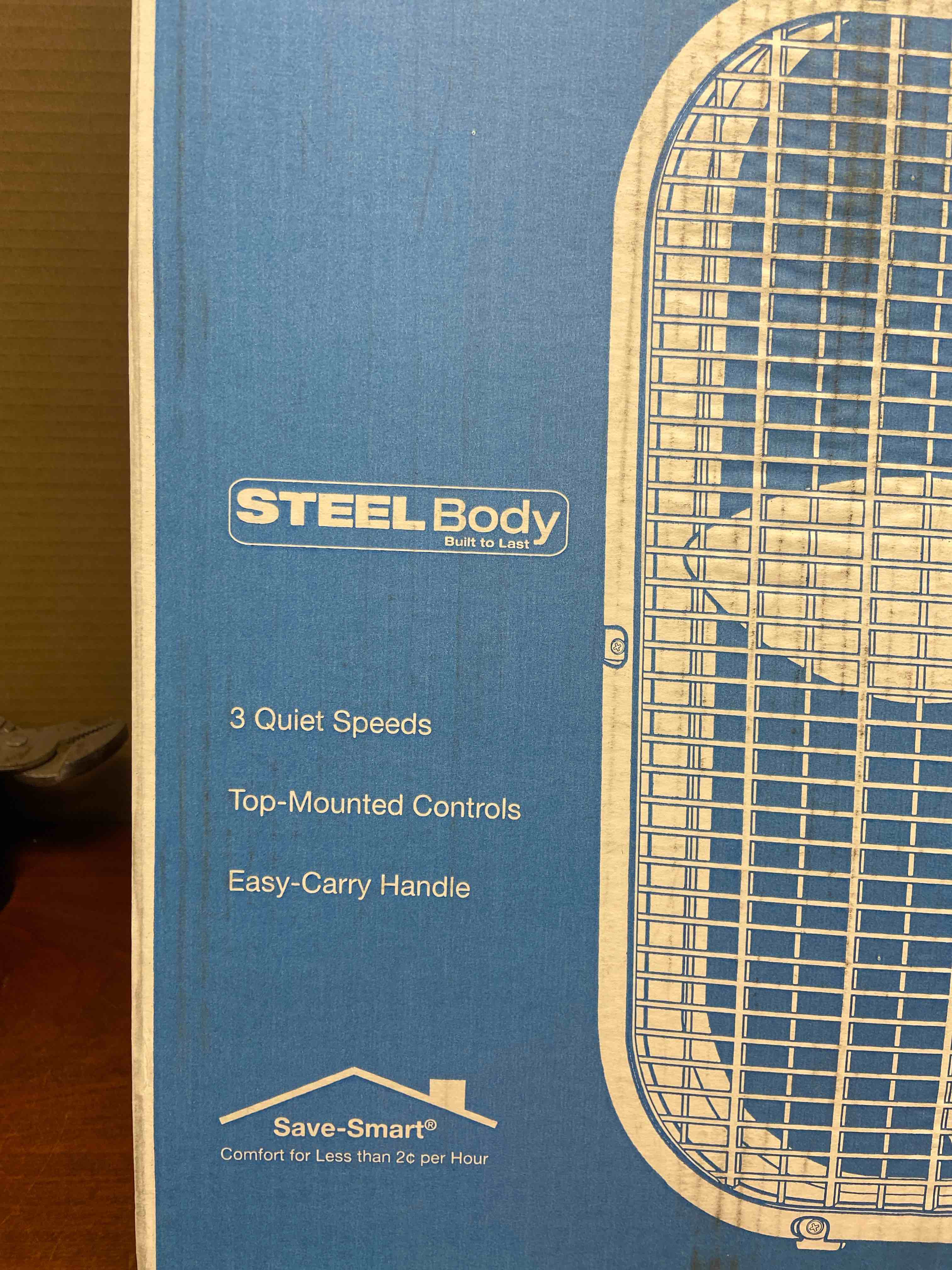 Condition photo showing New/Like New for lasko 20” energy efficient box fan with 3 speeds  22  h  white  b20201  new