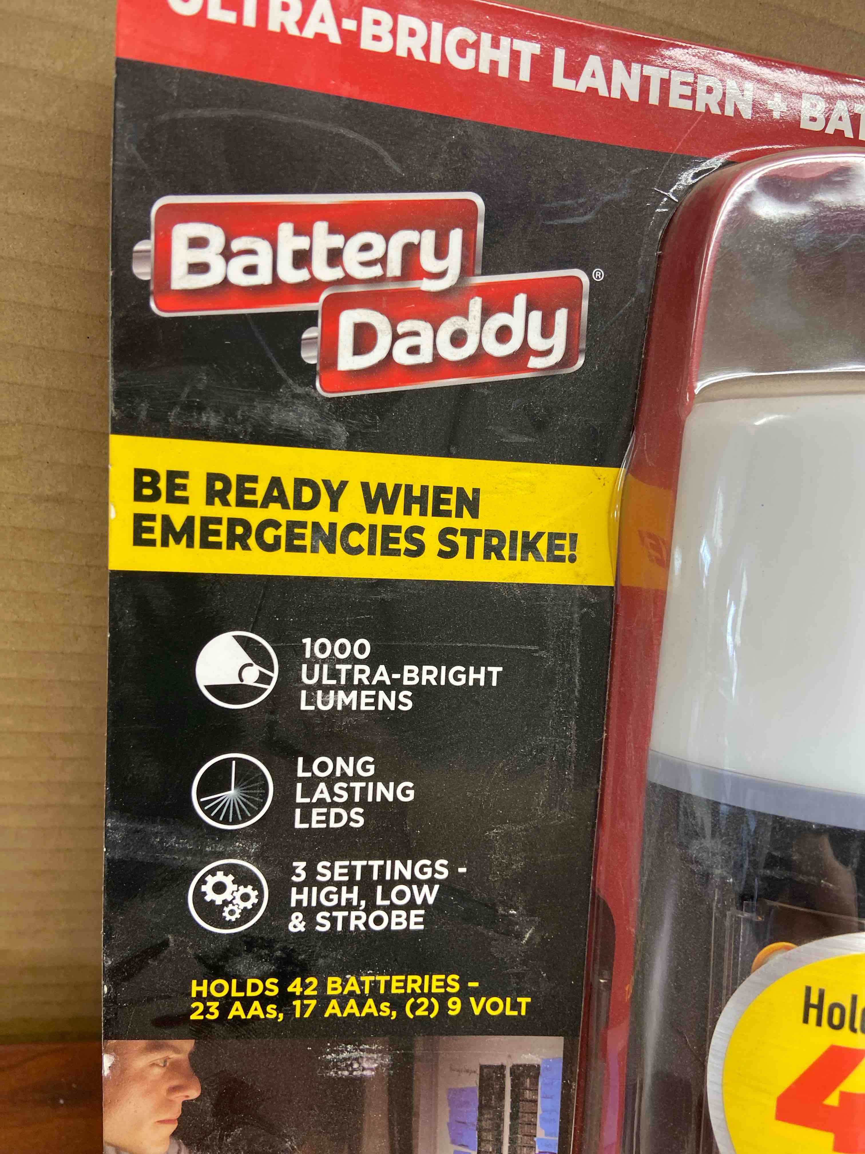 Condition photo showing New/Like New for lantern style battery organizer 