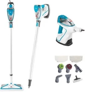 bissell powerfresh slim steam mop 3-in-1 detachable handheld steam cleaner for tile  grout  windows  bathrooms  kitchens  2075a