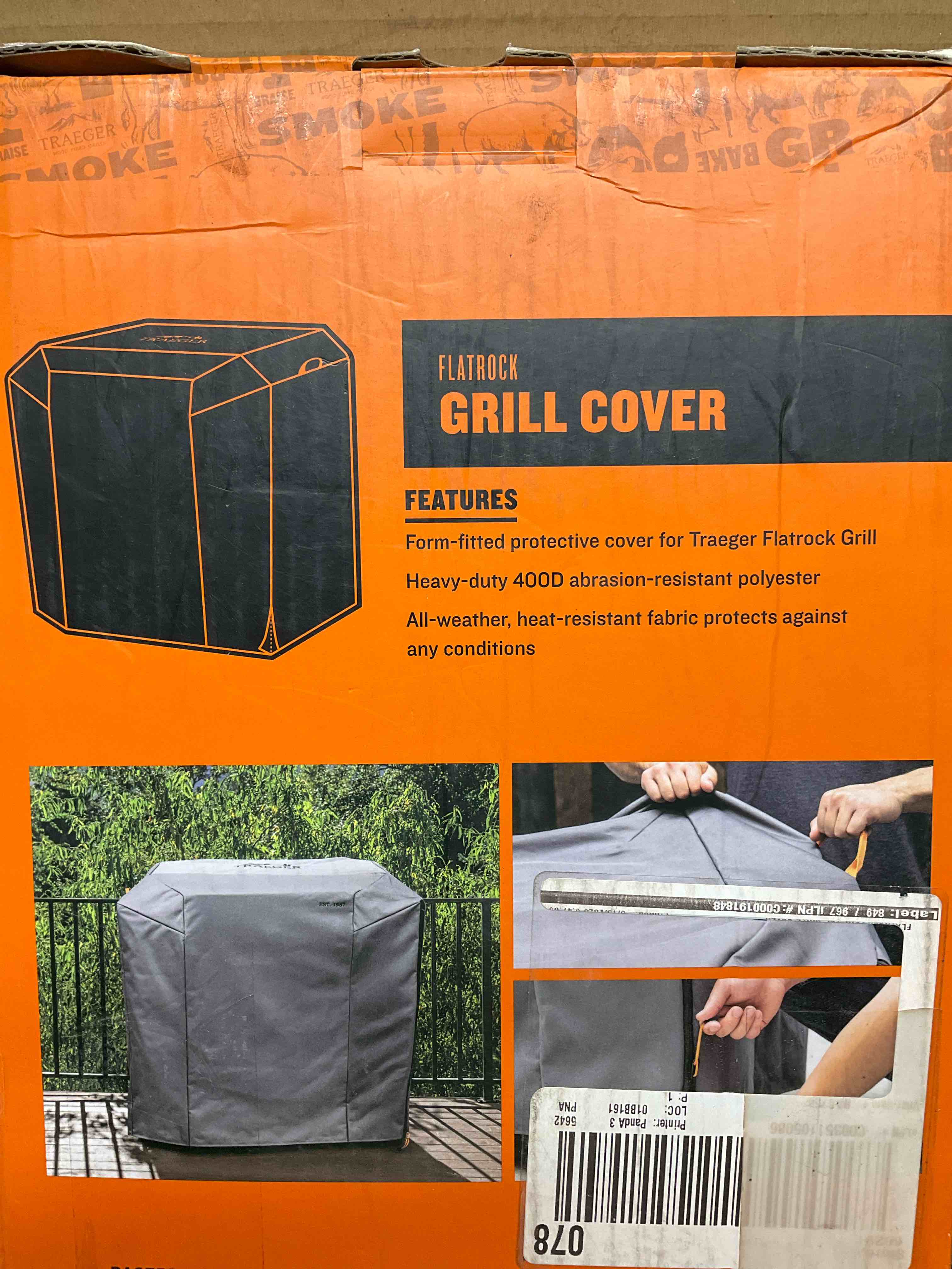 Condition photo showing New/Like New for flatrock flat top grill cover