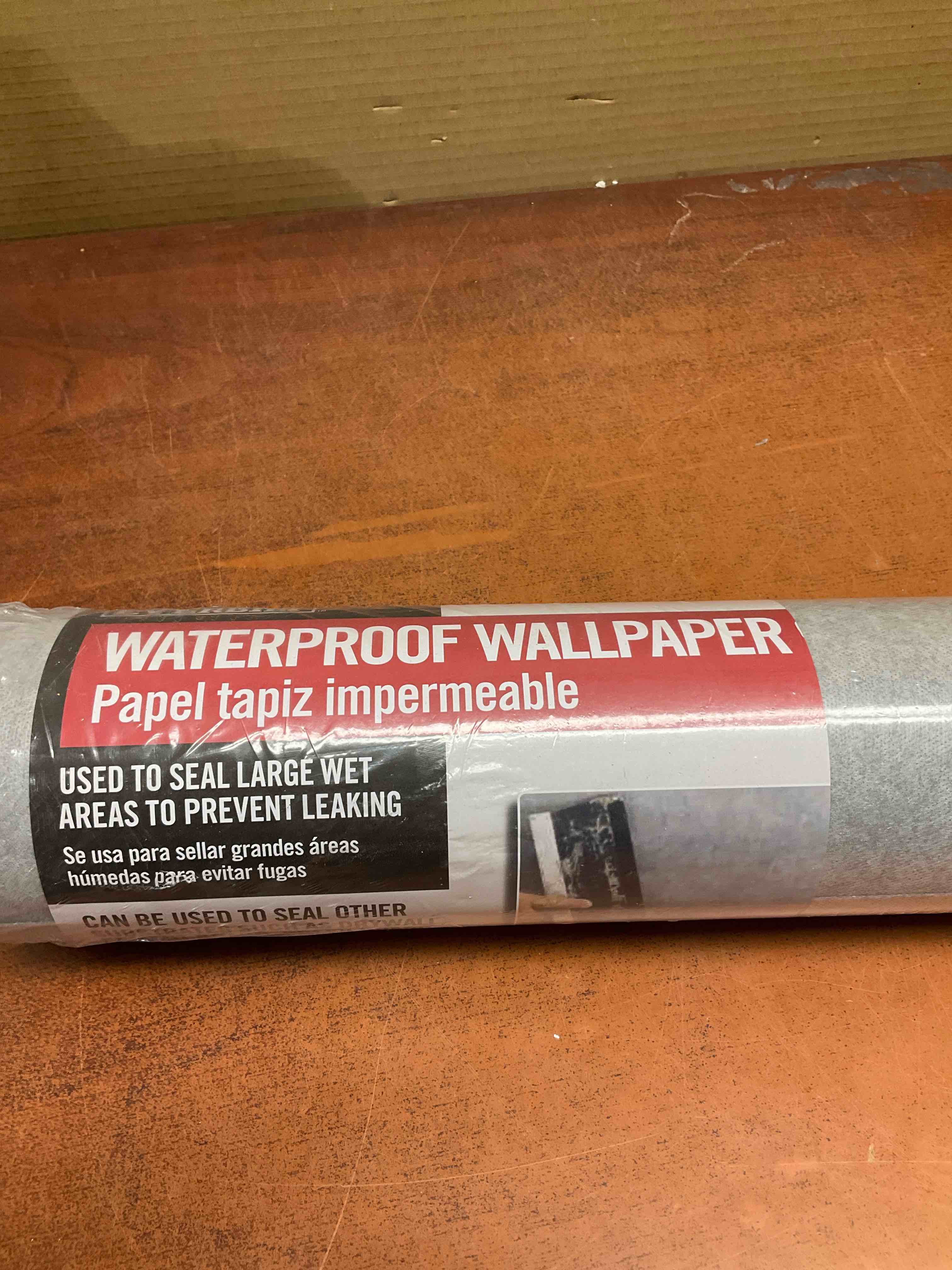 Condition photo showing New/Like New for watershield shower system 3.25 ft. x 32 ft. x 0.01in. wallpaper waterproofing membrane underlayment roll