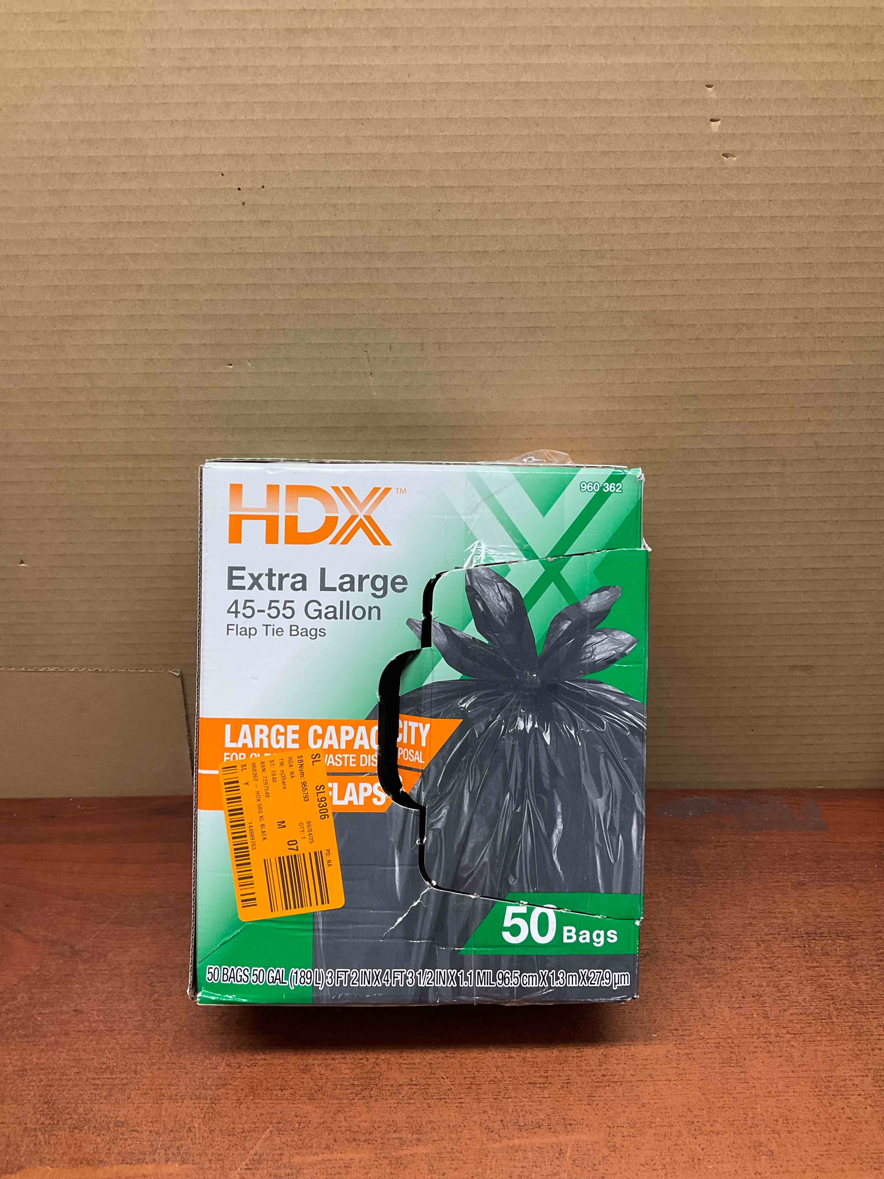 50 Gallon Wave Cut Extra Large Trash Bags (50-Count)