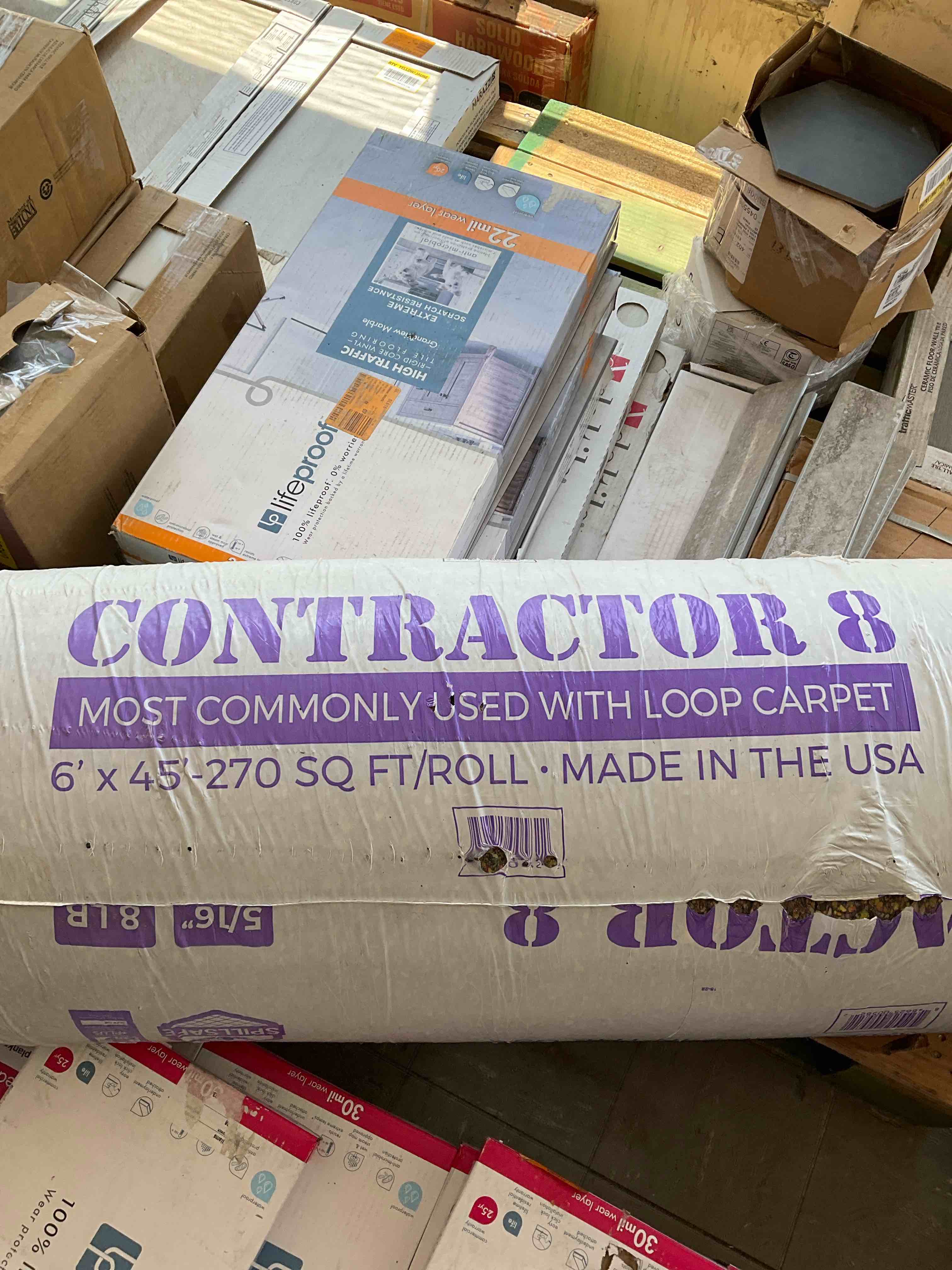 Contractor 5/16 in. Thick 8 lb. Density Carpet Pad