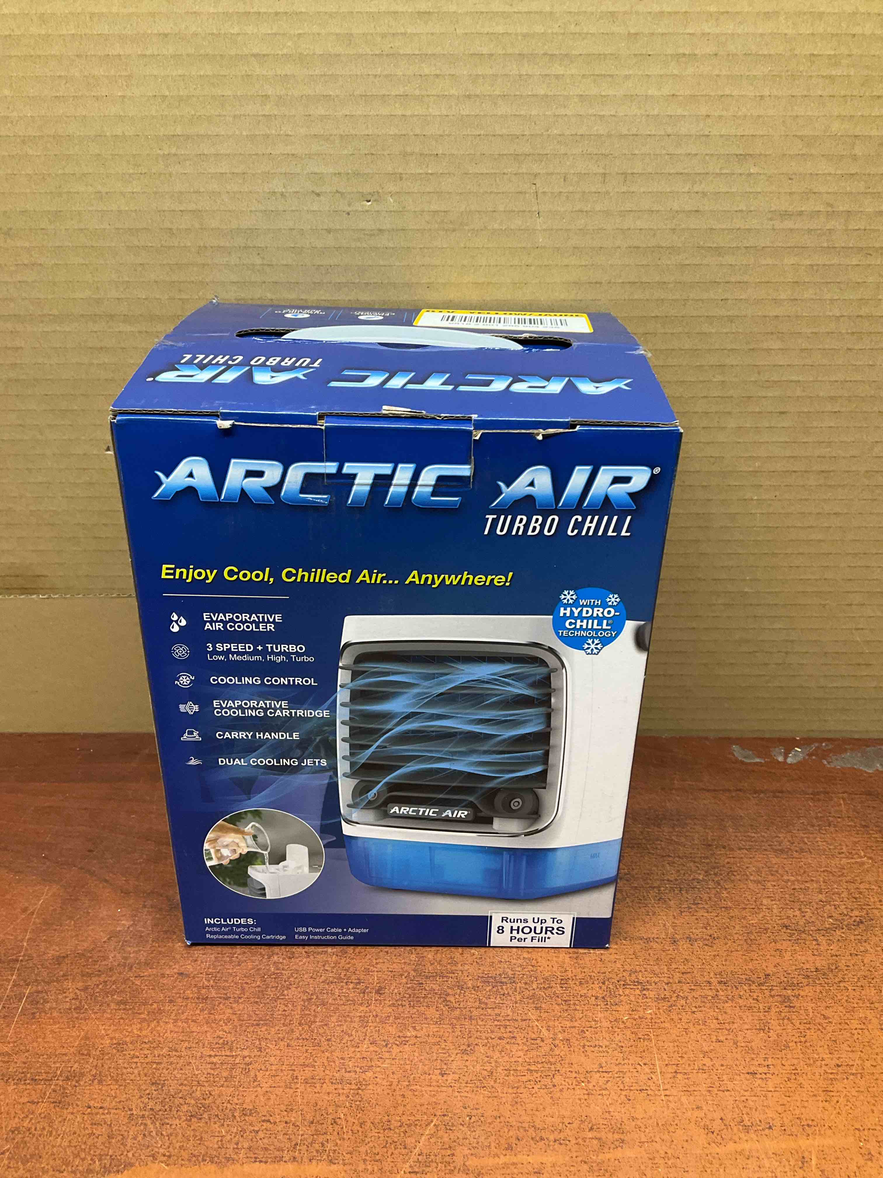 Turbo Chill Desktop Evaporative Space Cooler with LED Nightlight