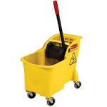 Rubbermaid tandem bucket with wringer 31 quart
