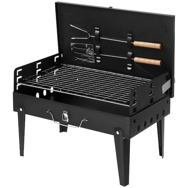 Portable charcoal camping grill