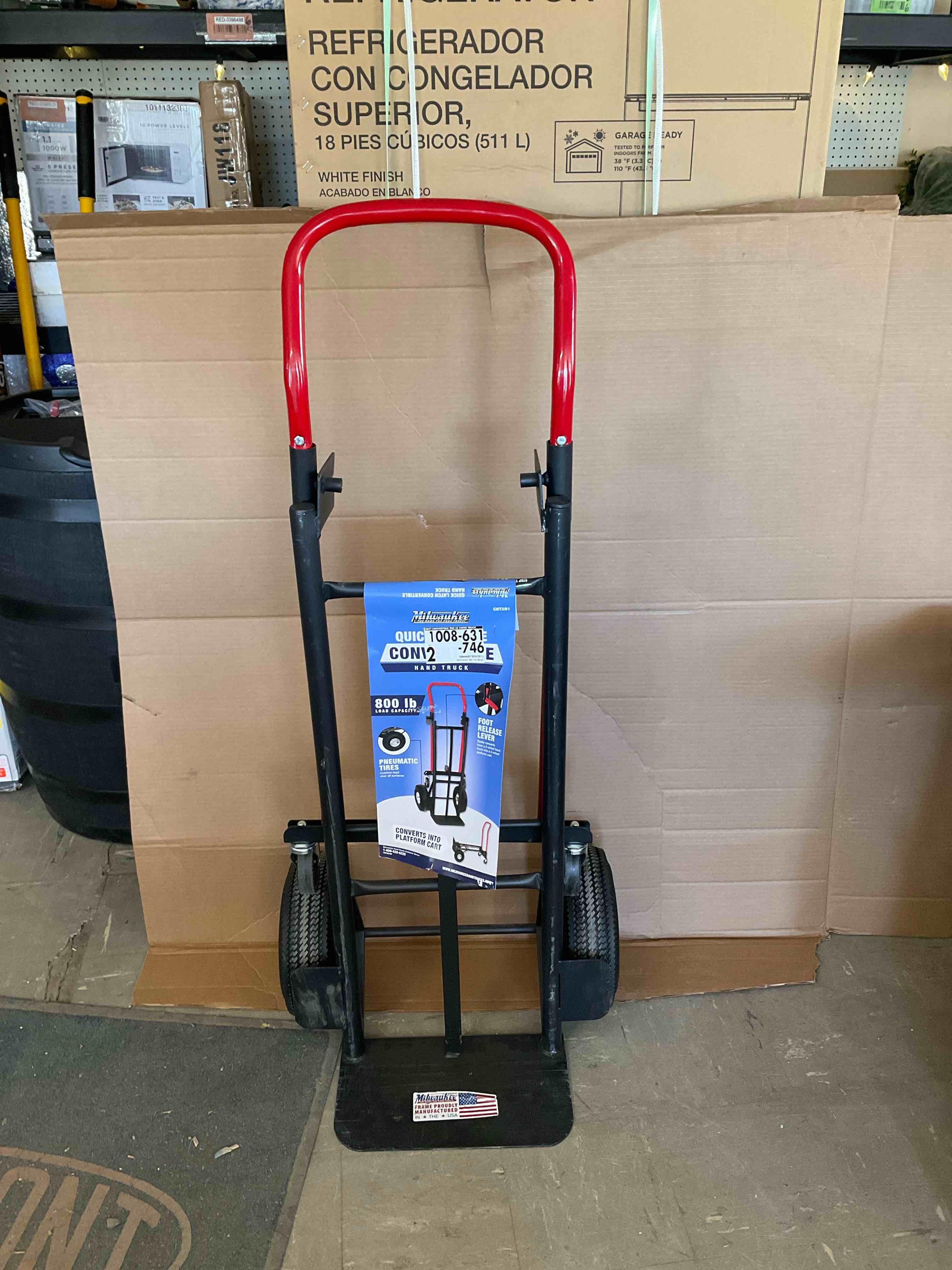 Milwaukee 800 lbs. Capacity 2-in-1 Convertible Hand Truck