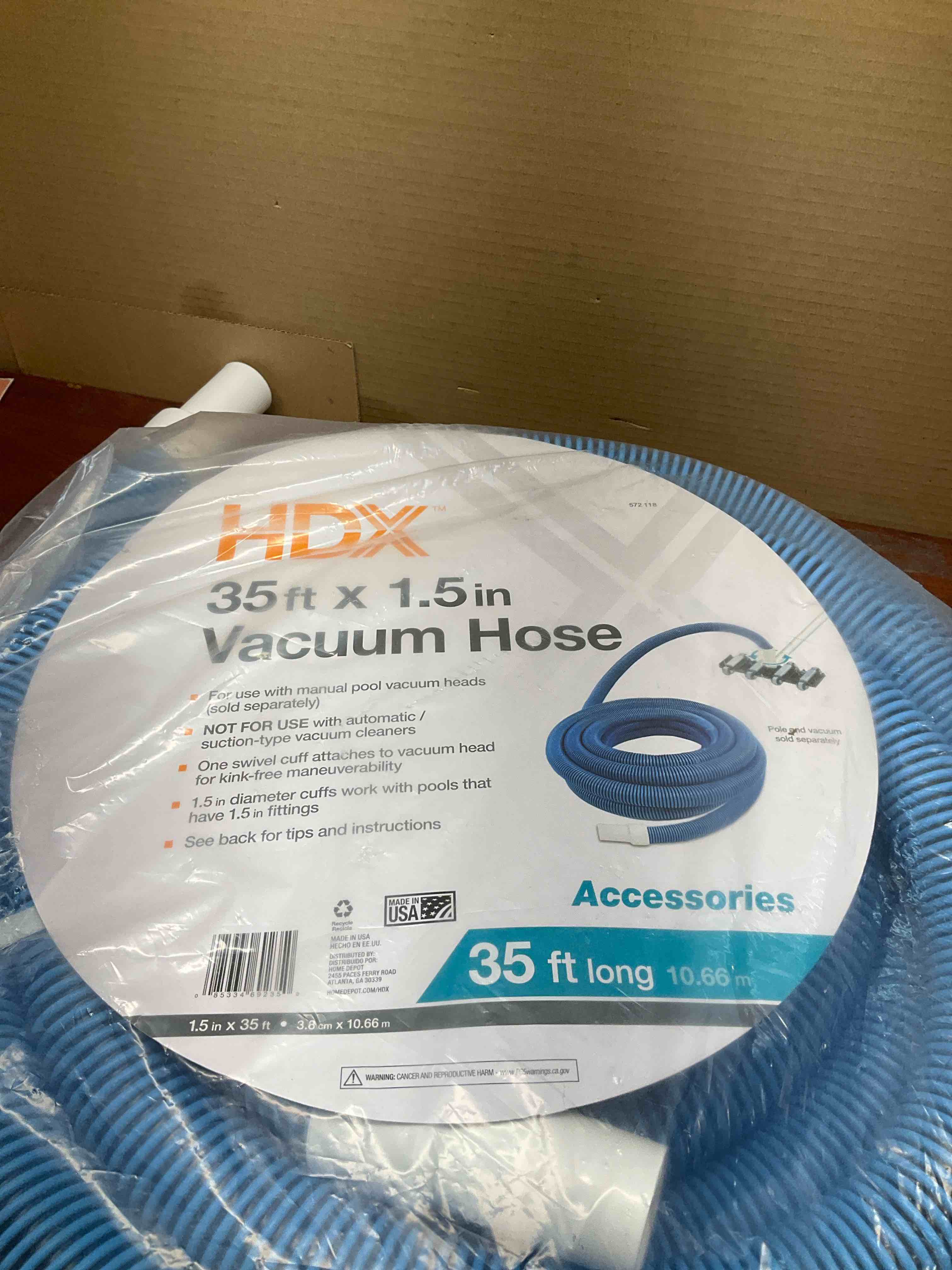 Poolmaster 69235 35 ft. x 1 0.5 in. Diameter Swimming Pool Vacuum Hose