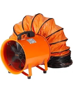 Portable Ventilator 12 in. Heavy Duty Blower Fan with 33 ft. Duct Hose 560W Industrial Utility Blower 2894CFM, Orange