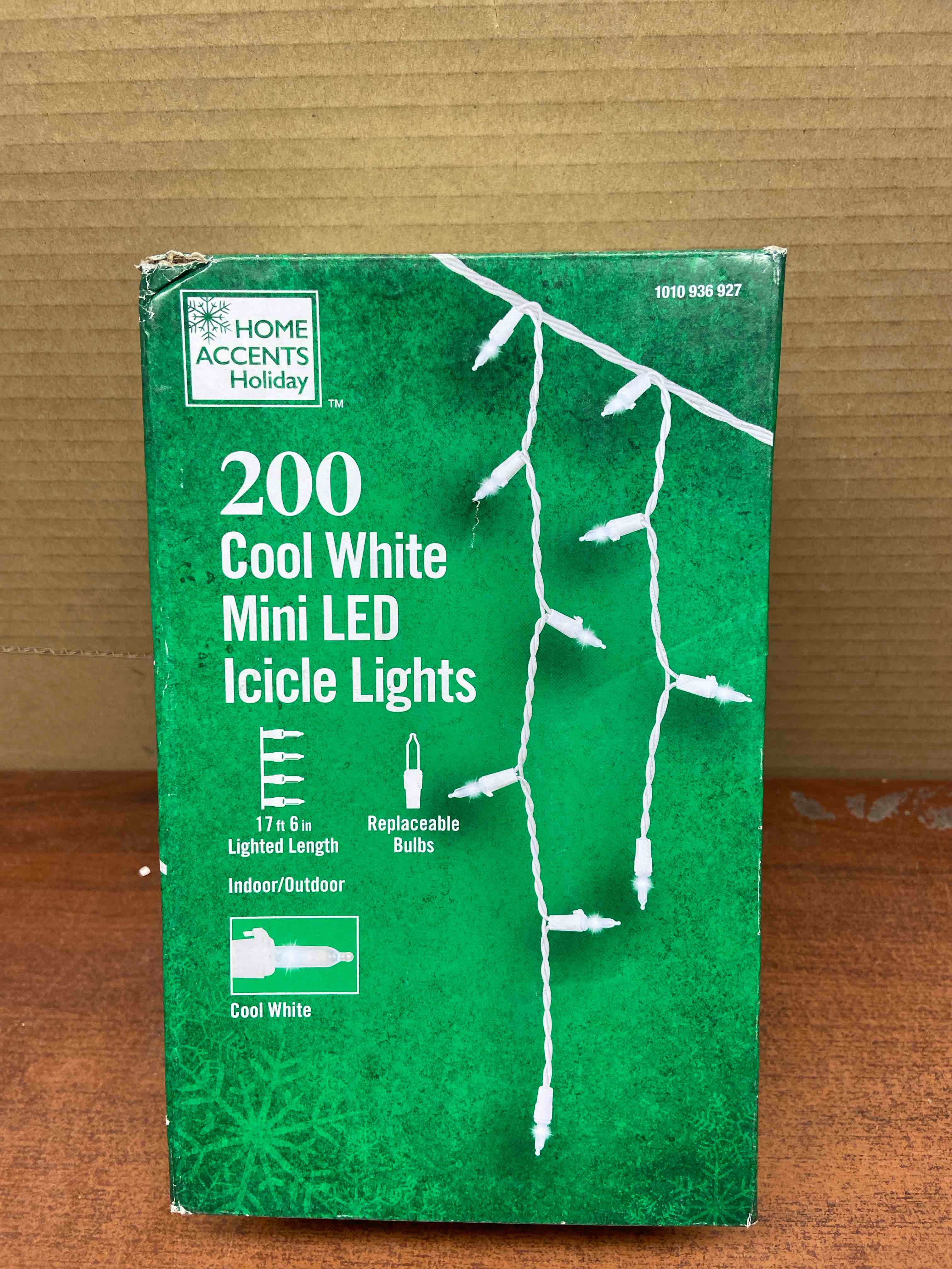 200 Count Cool White Mini LED Icicle Lights