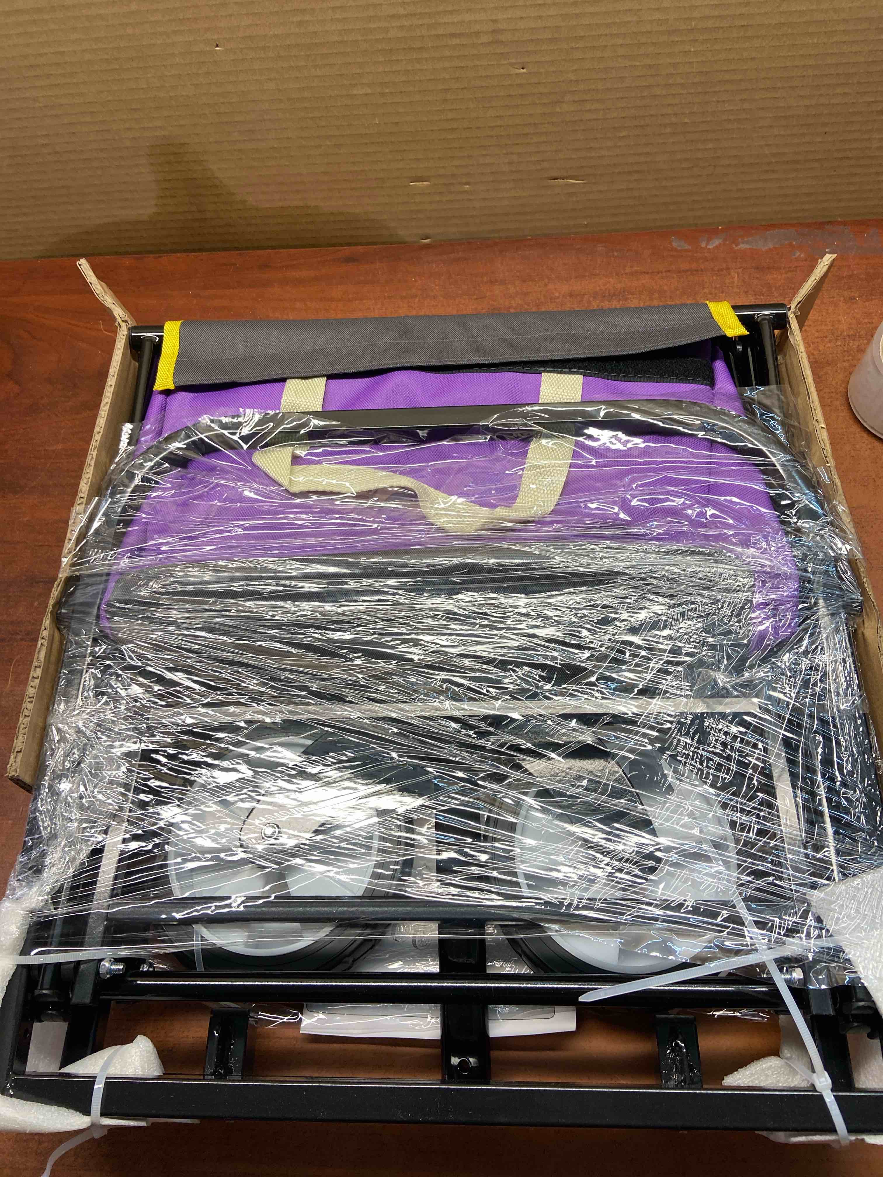 Mini KD folding wagon purple and gray