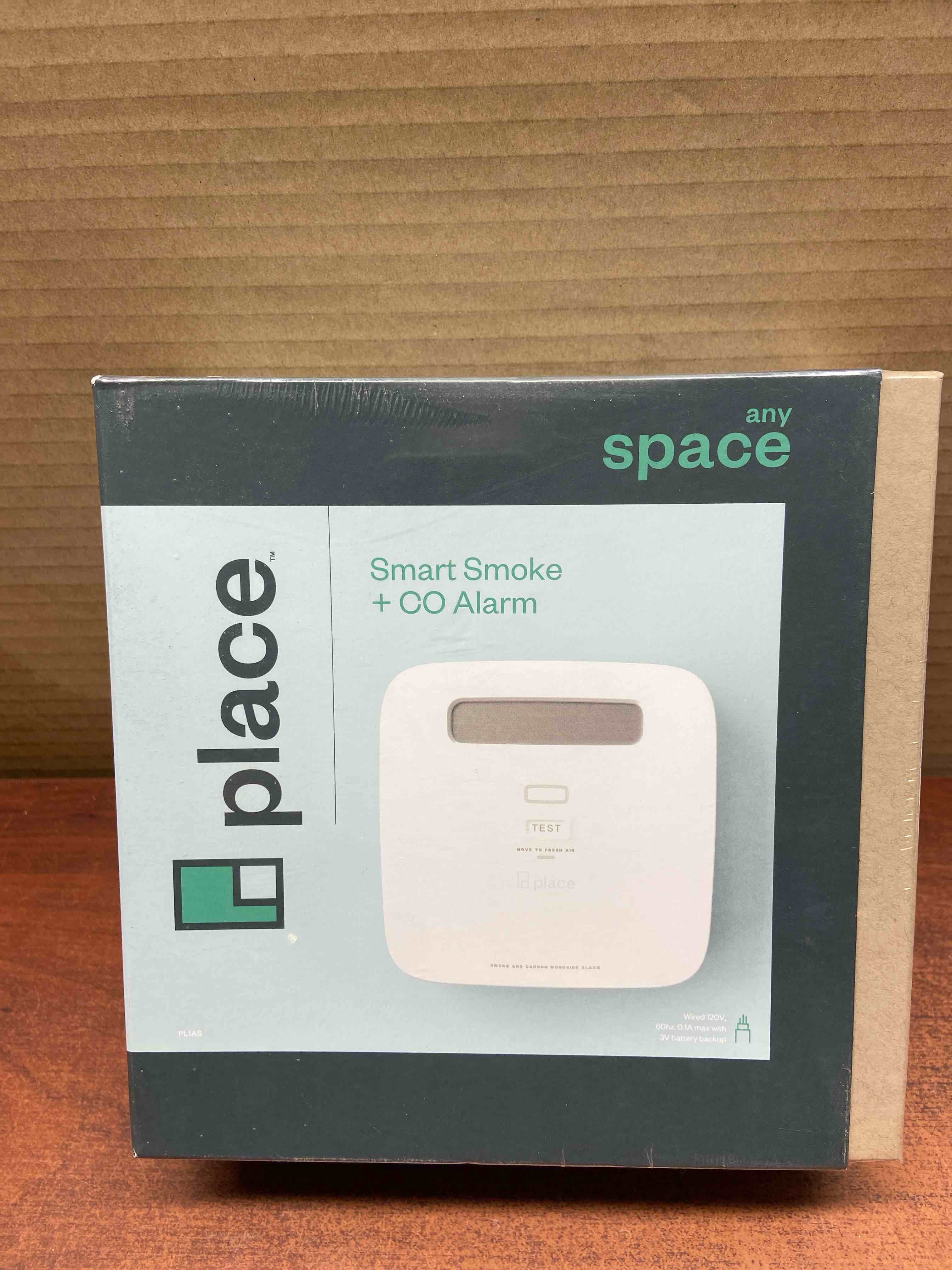 Any Space-Smart Smoke and Carbon Monoxide Detector and Alarm-Hardwired with Battery Backup PL1AS