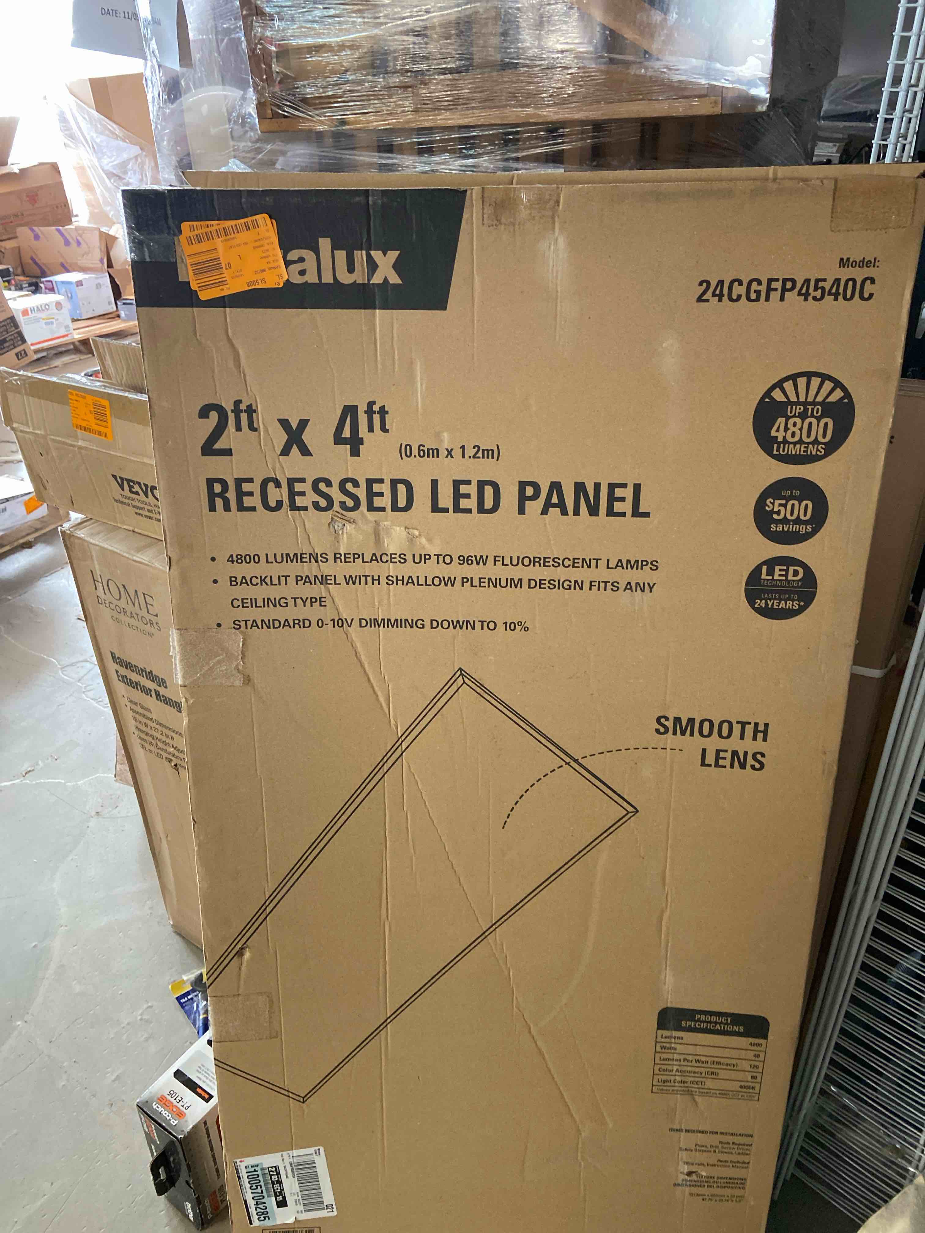 Metalux 2x4 Foot 4500 Lumen Integrated LED Flat Panel Light 4000K