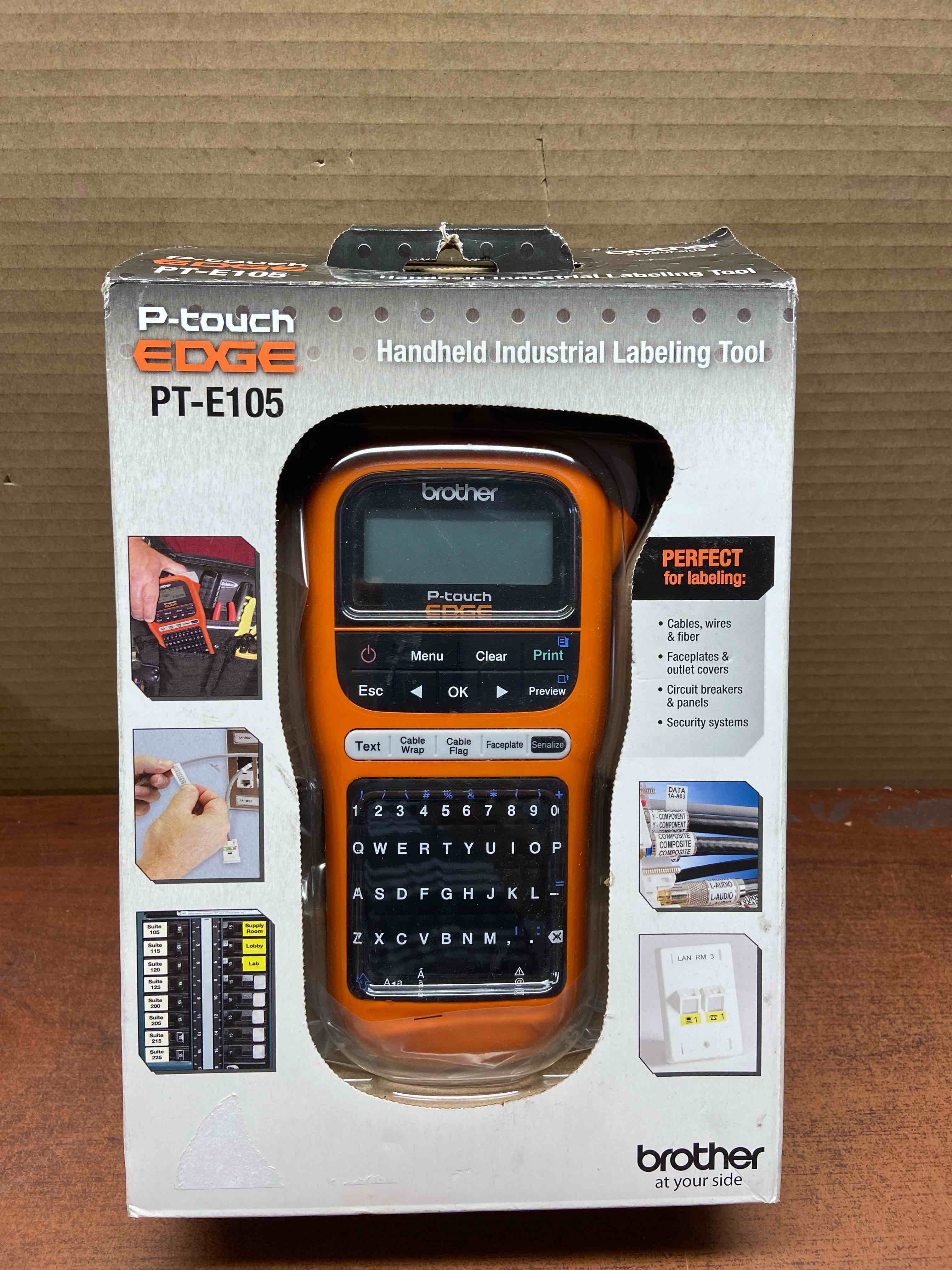 Brother PT-E105 Portable Handheld Industrial Label Maker